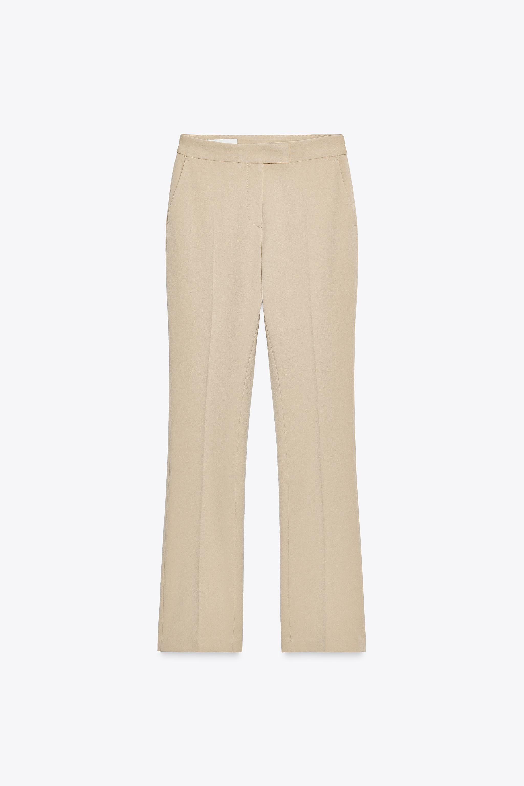 Low waist flare trousers