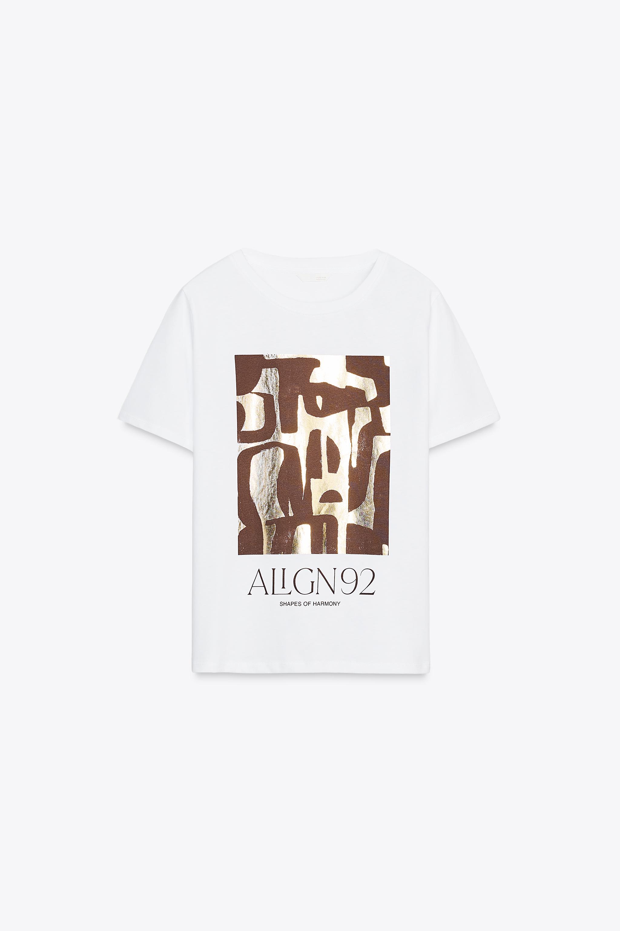 Metallic print T-shirt
