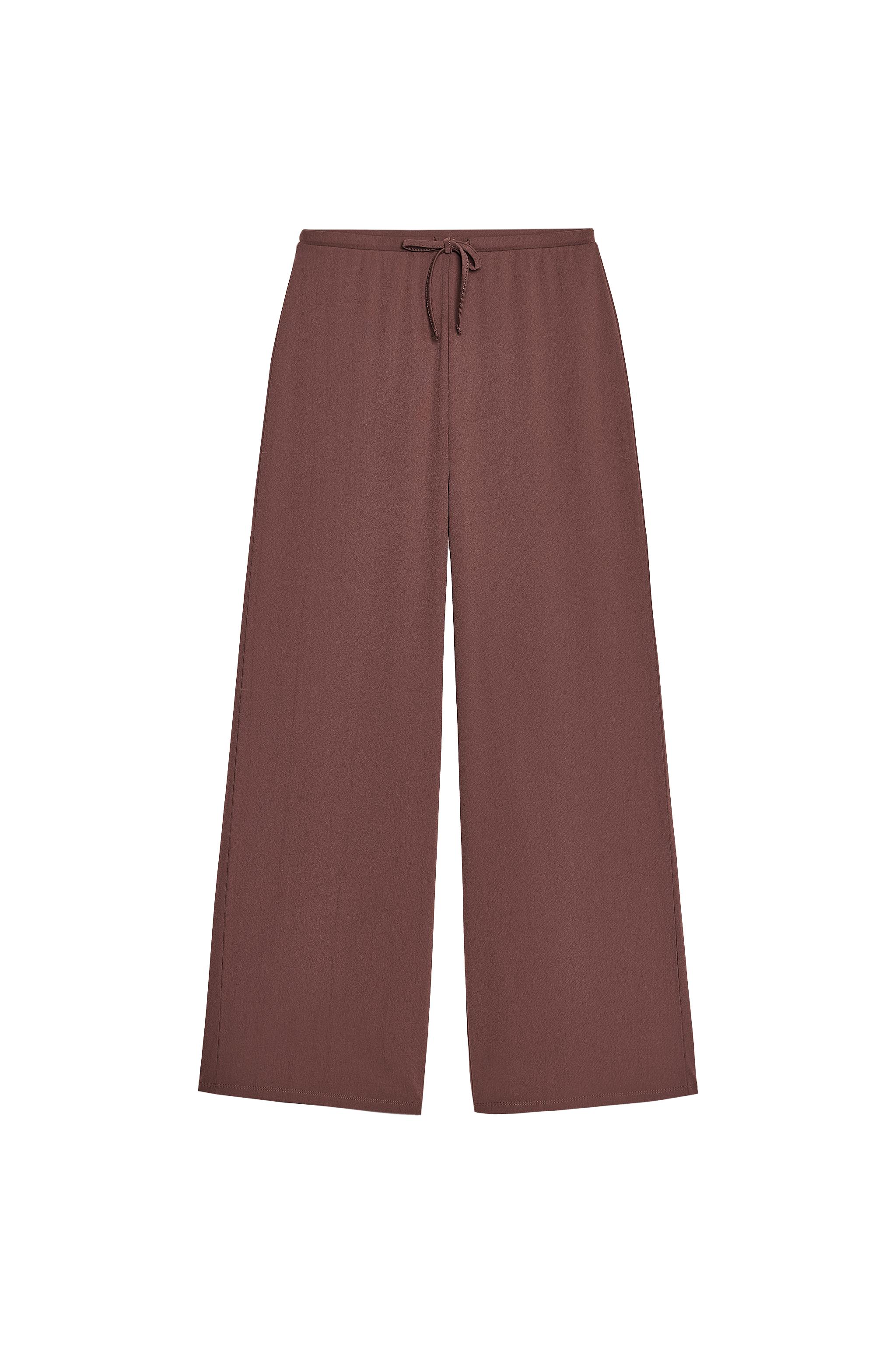 Straight structured trousers