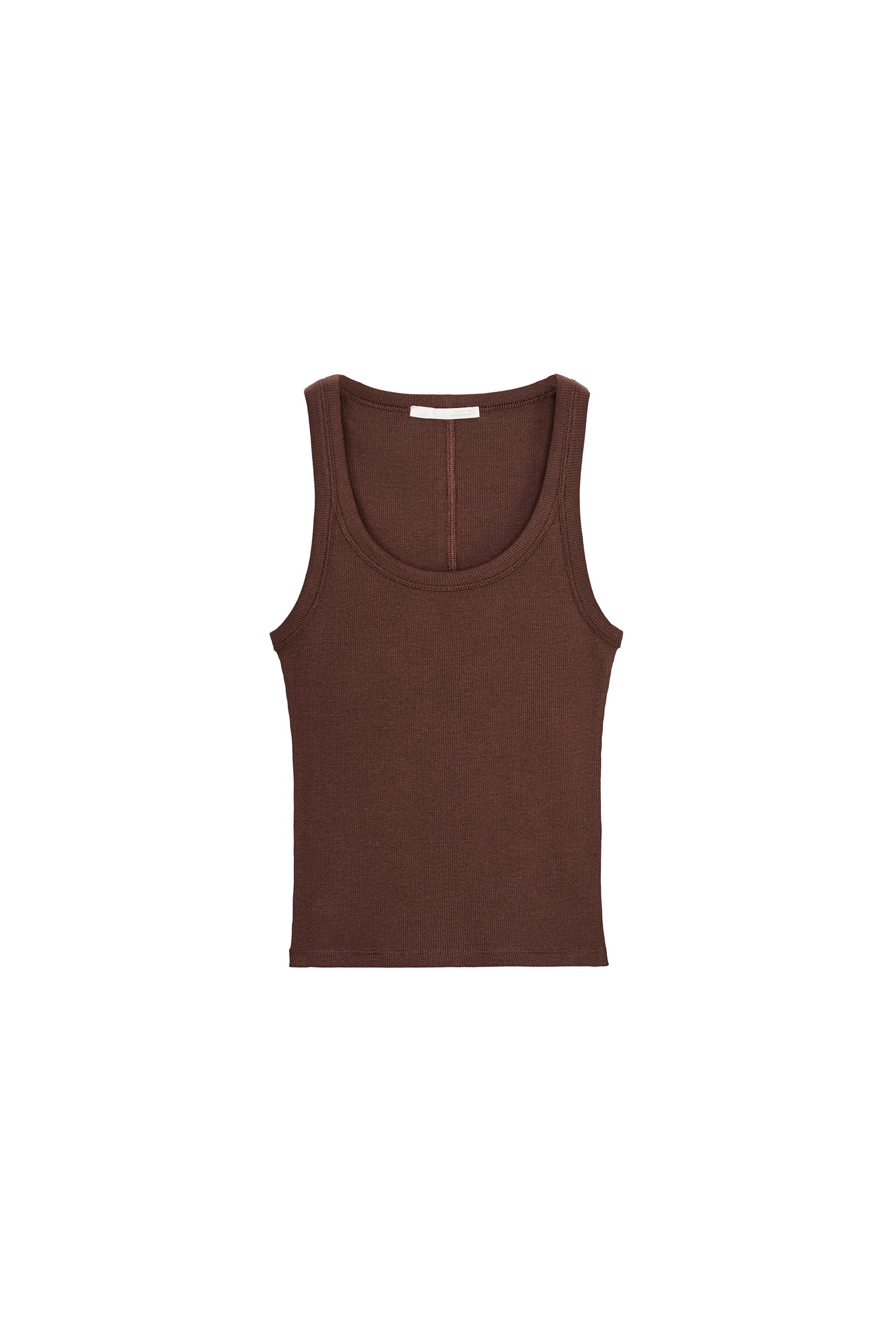 Sleeveless Rib Top