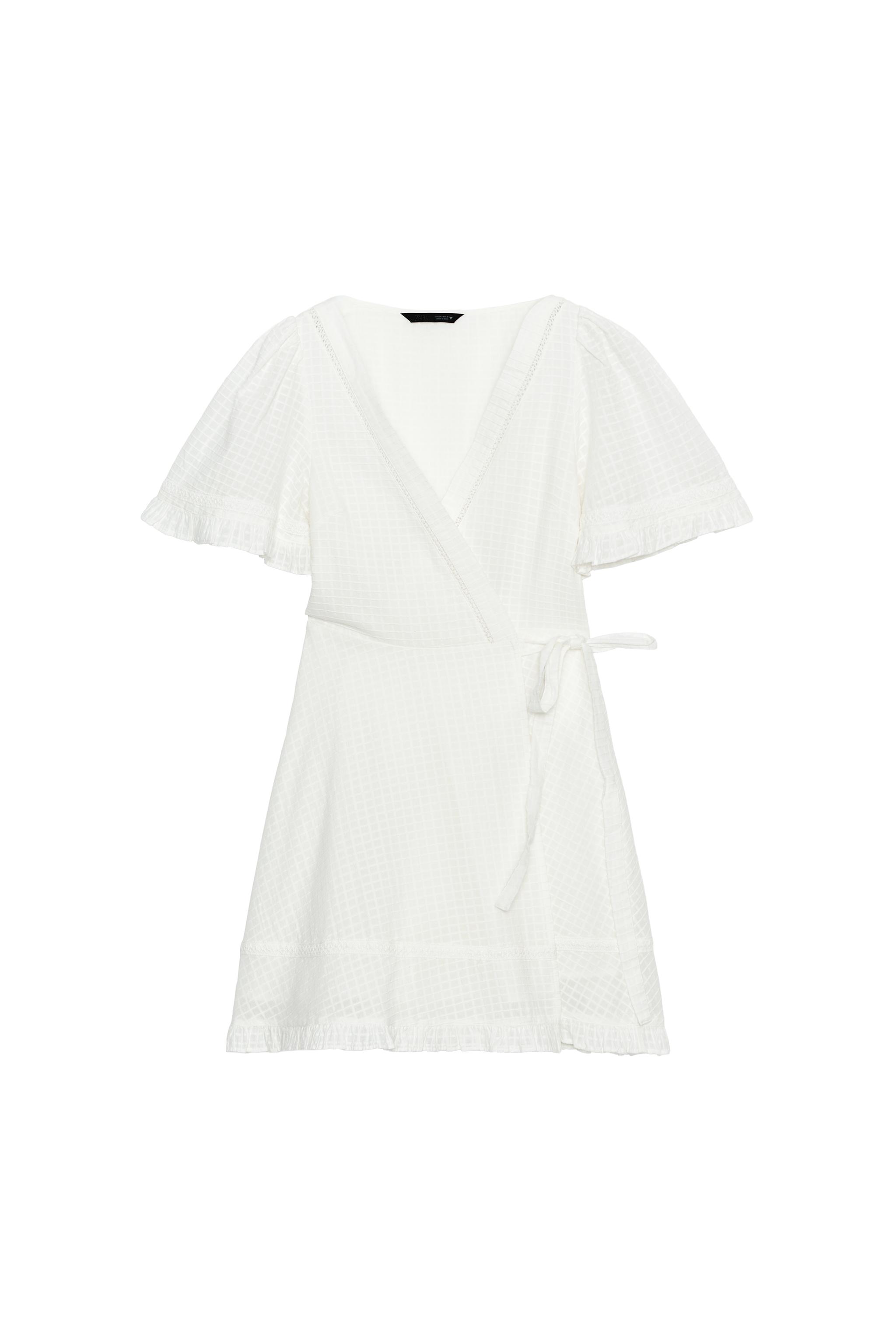 Textured Wrap Dress