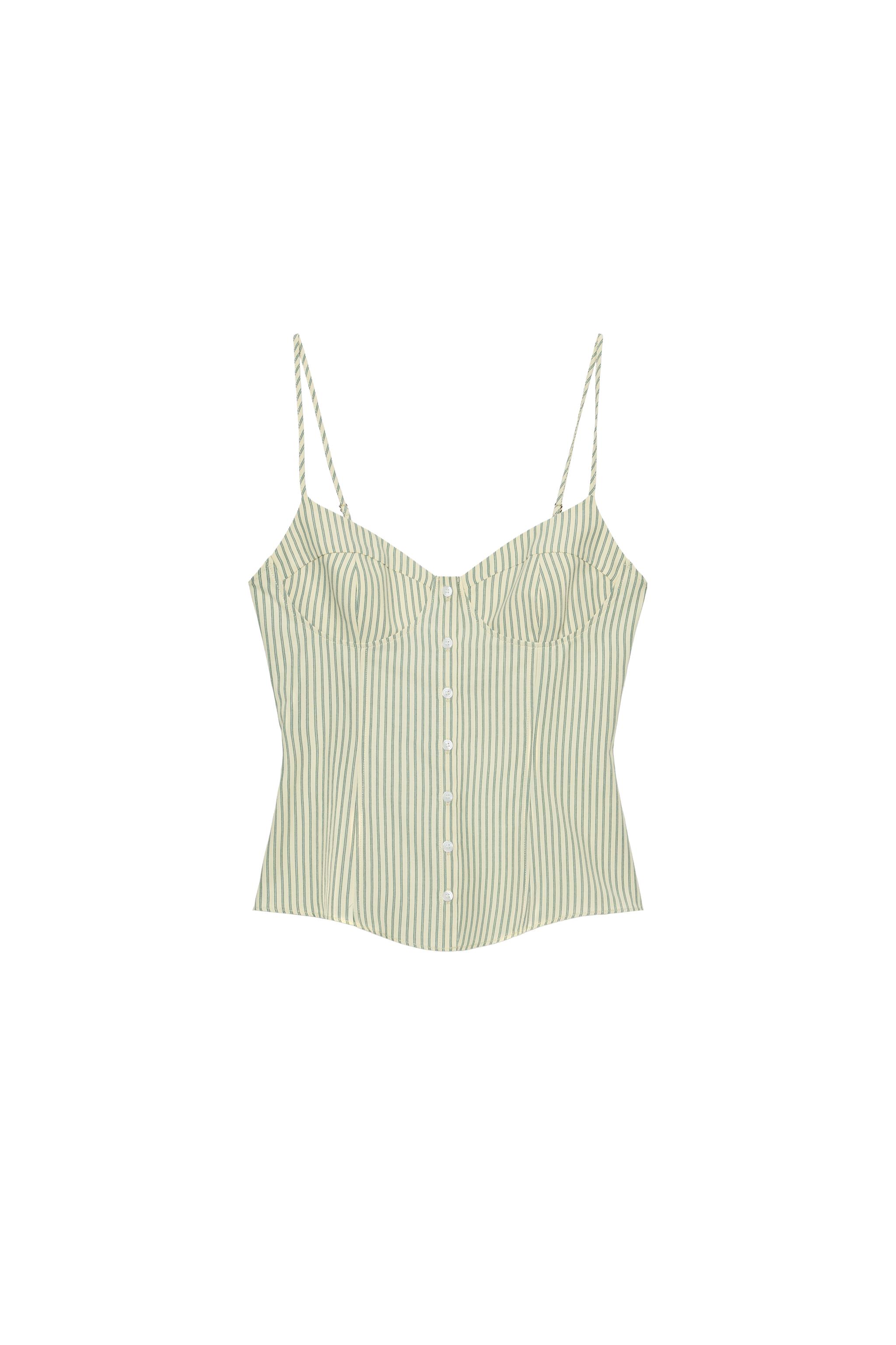 Striped corset top