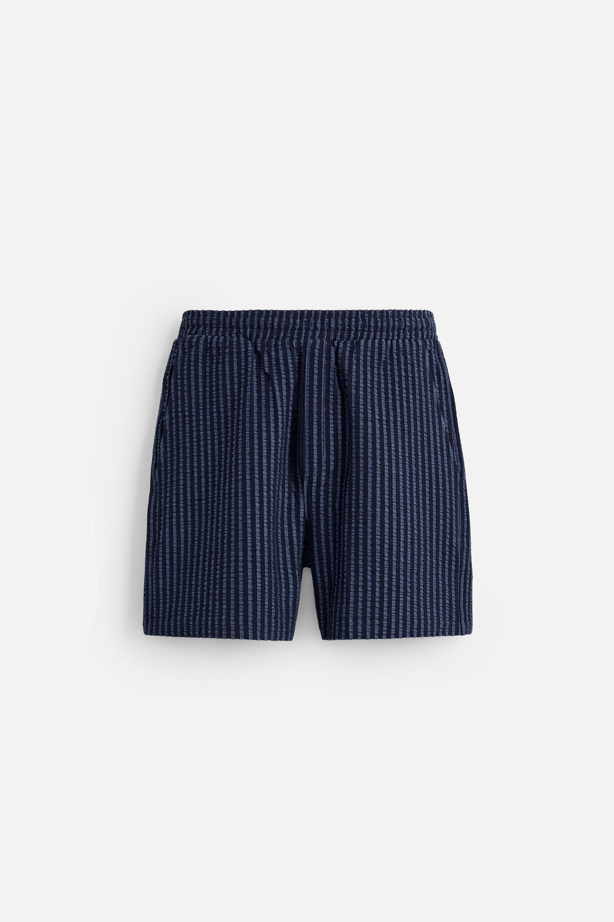 Seersucker bermuda shorts