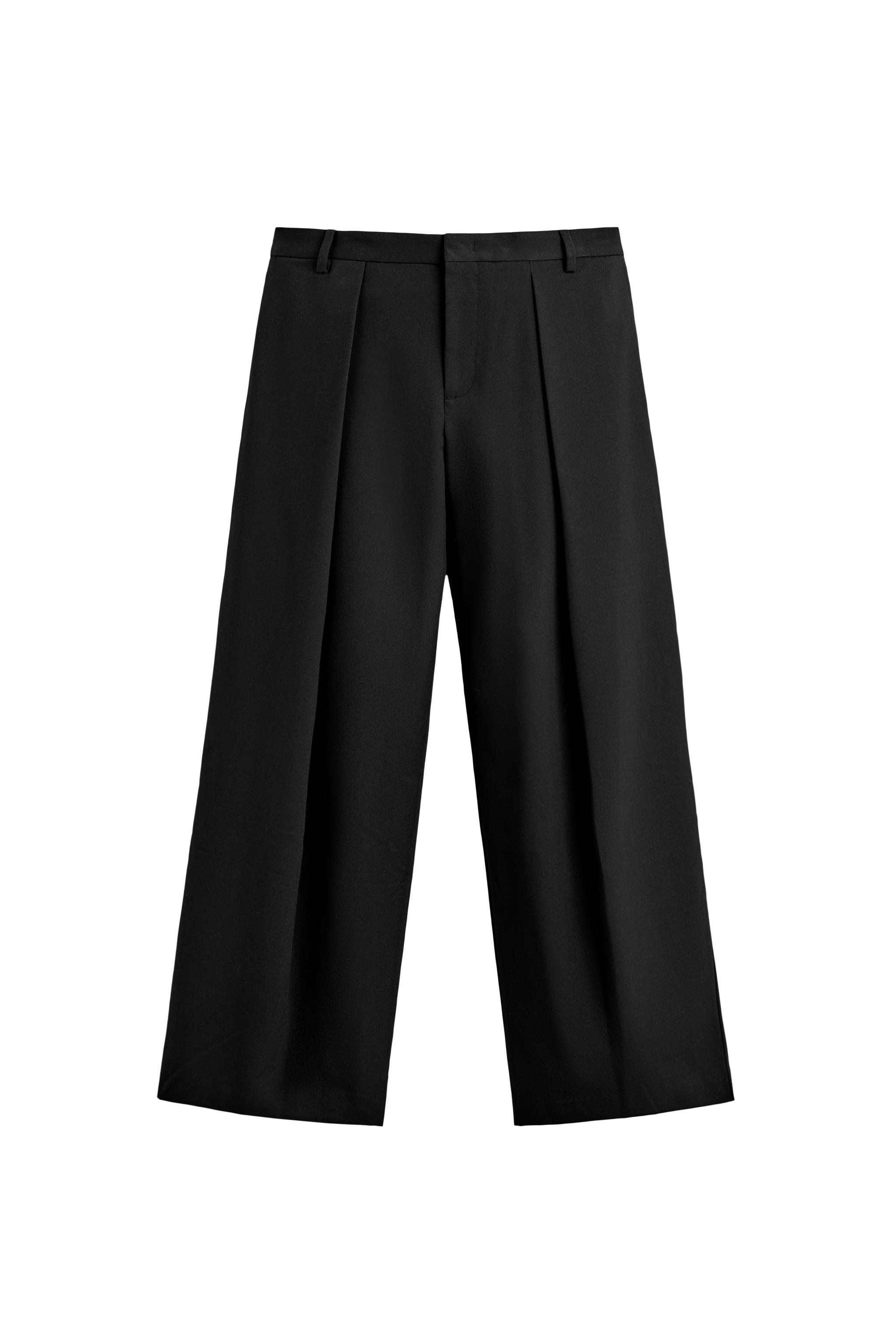 Pleated Relaxed Fit Trousers