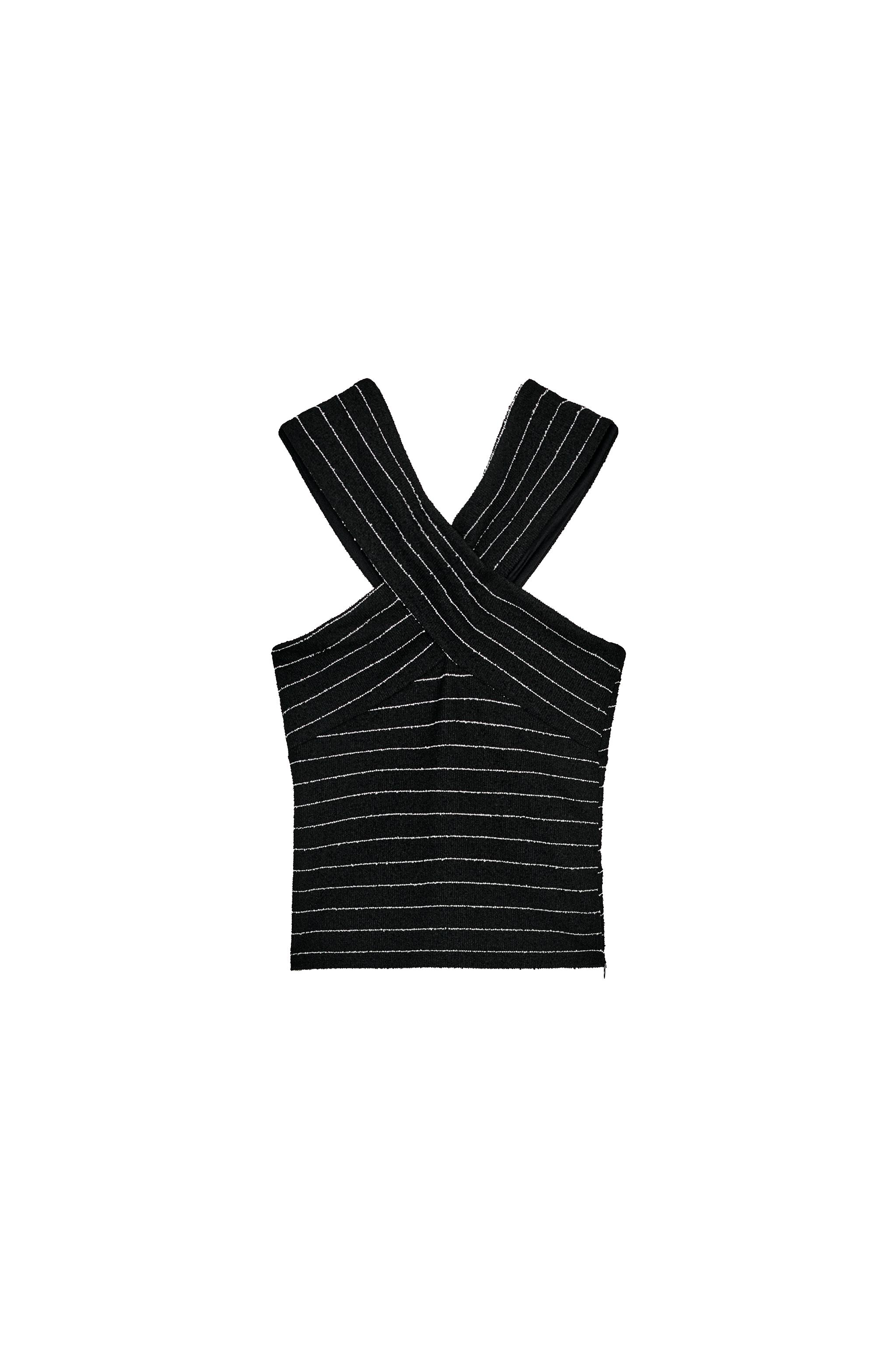Bouclé Wrap Top