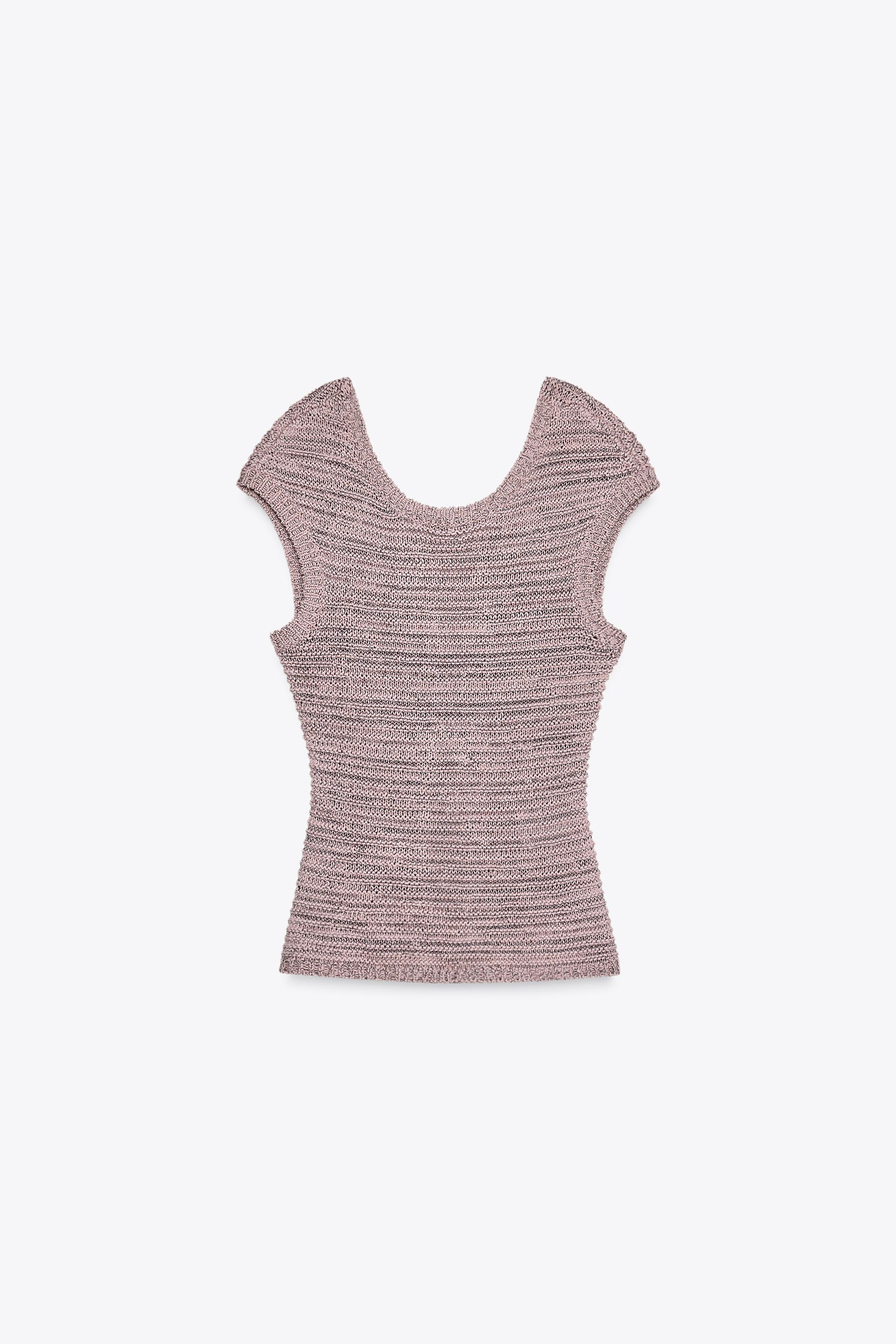Textured knitted top