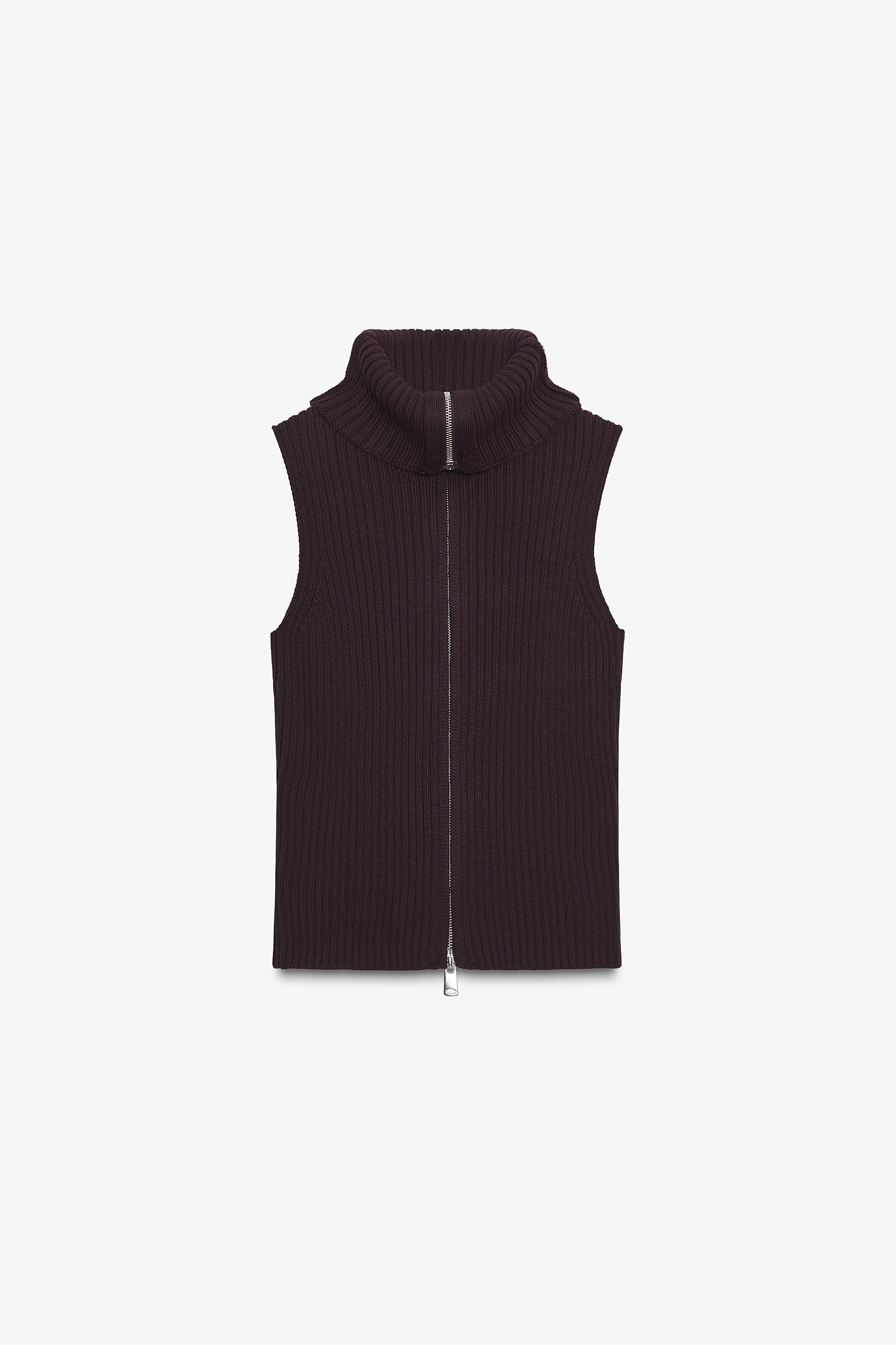 Rib knitted top