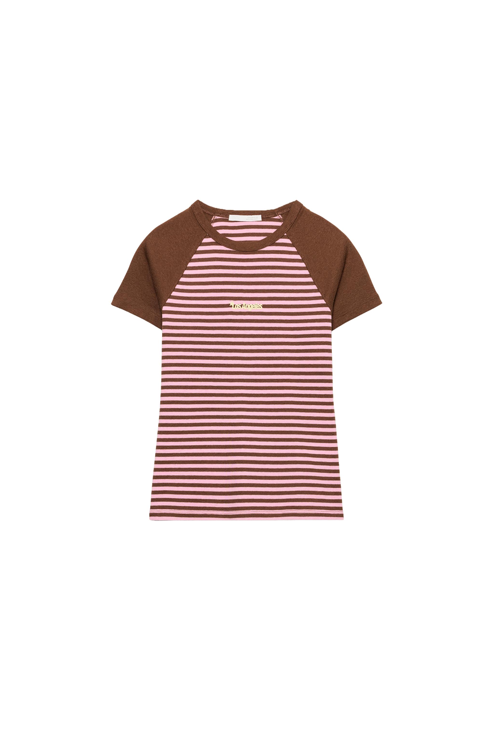 Striped raglan T-shirt