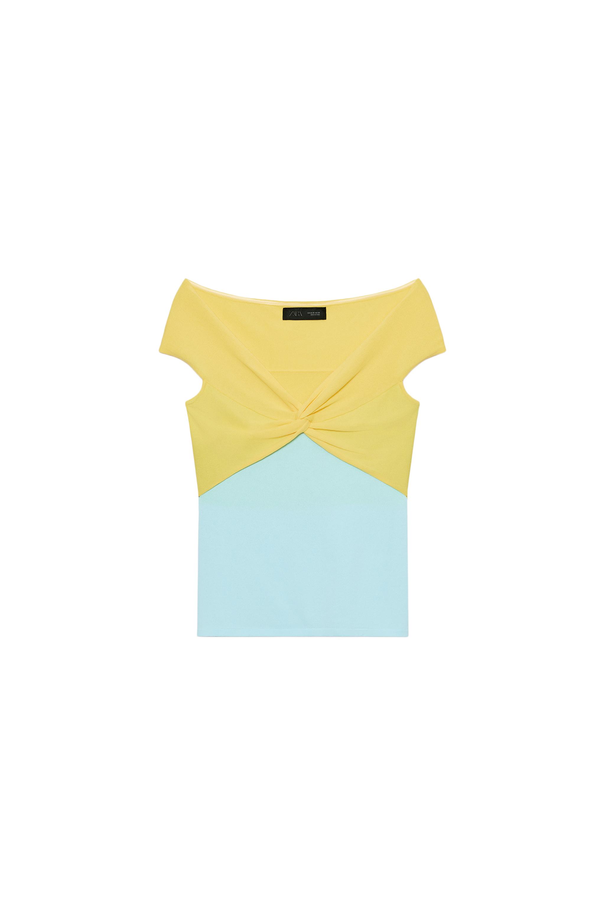 Knit top with knot