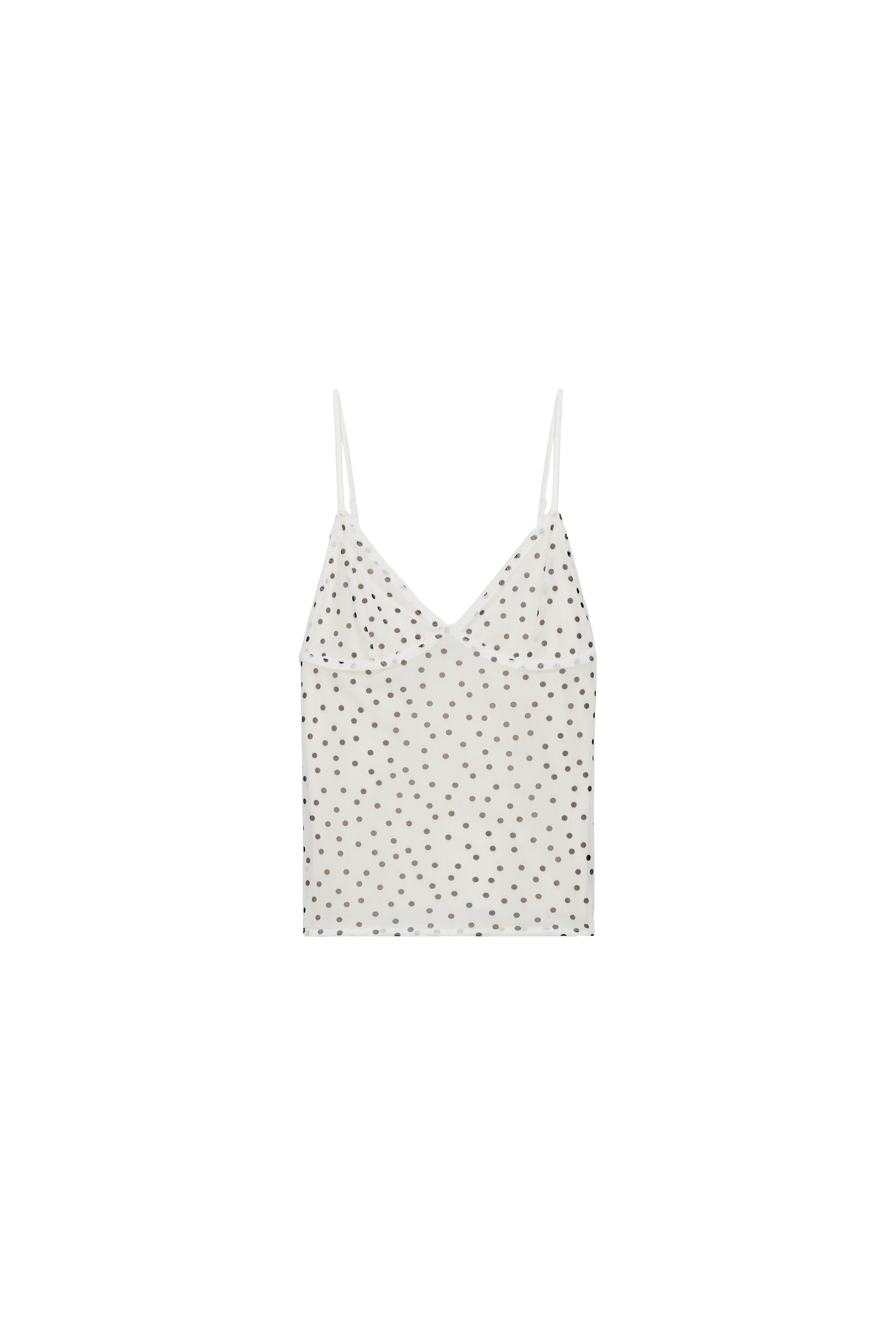 Polka Dot Tulle Top