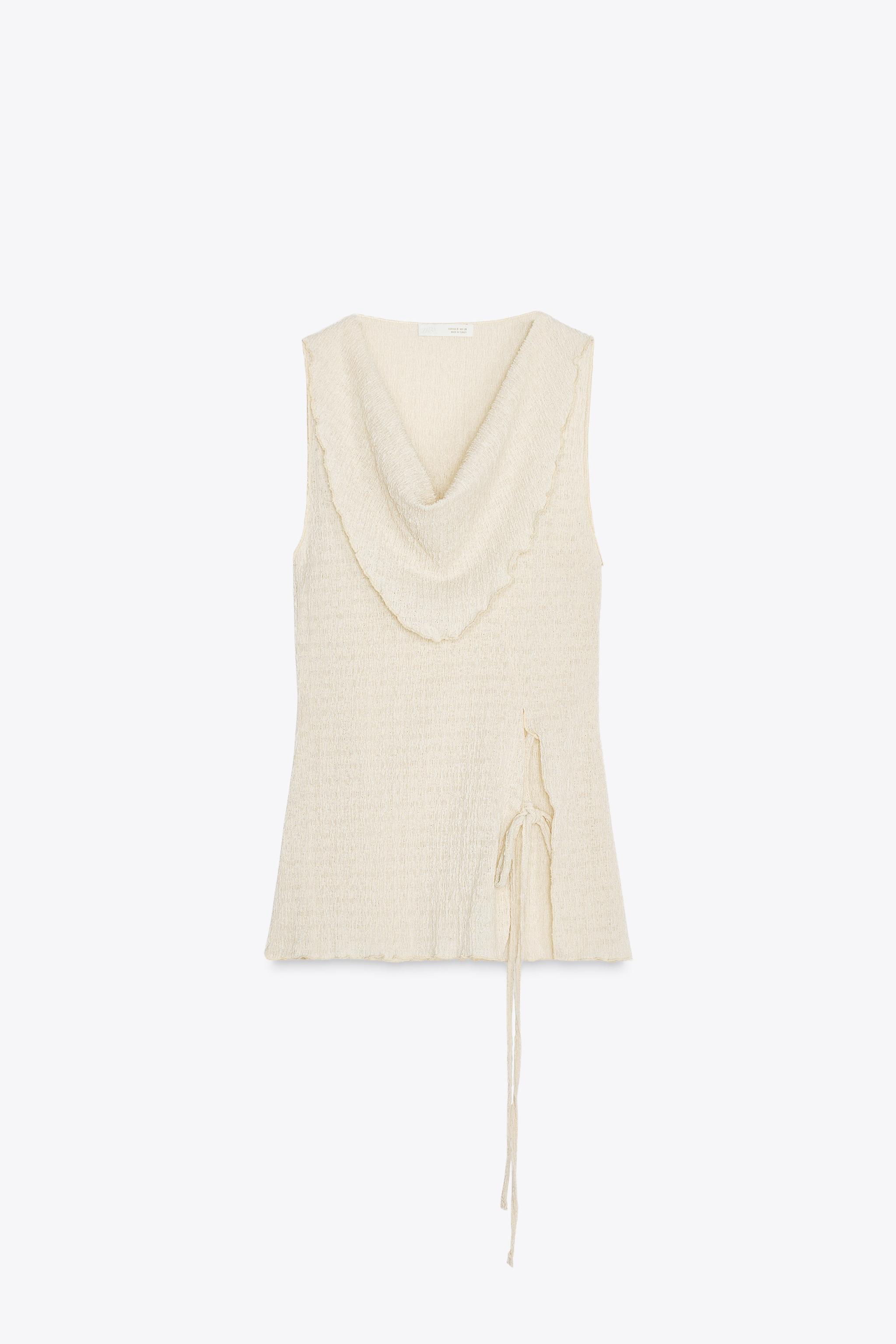Textured woven top