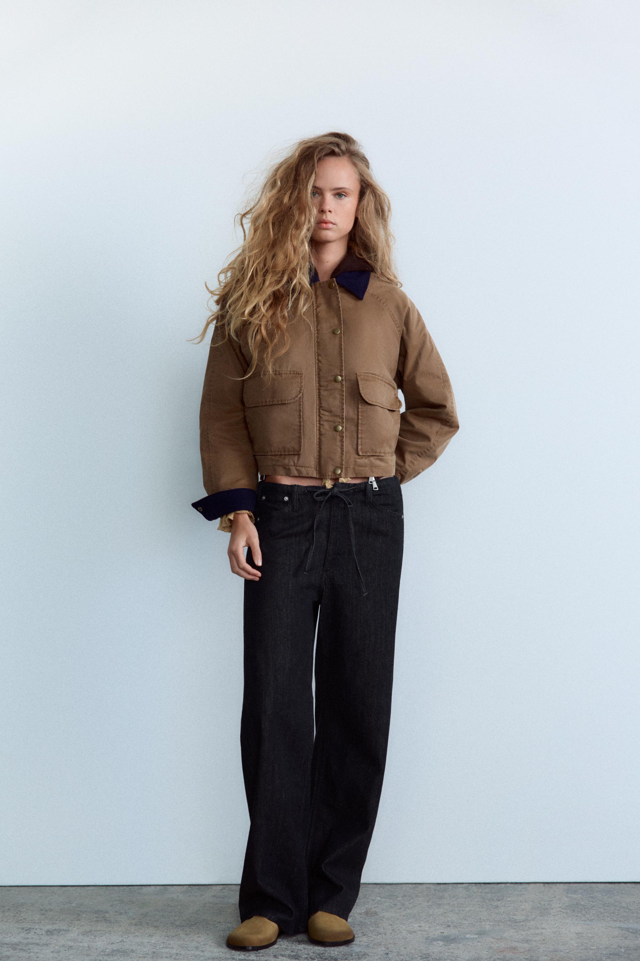 Pyjama-style denim trousers