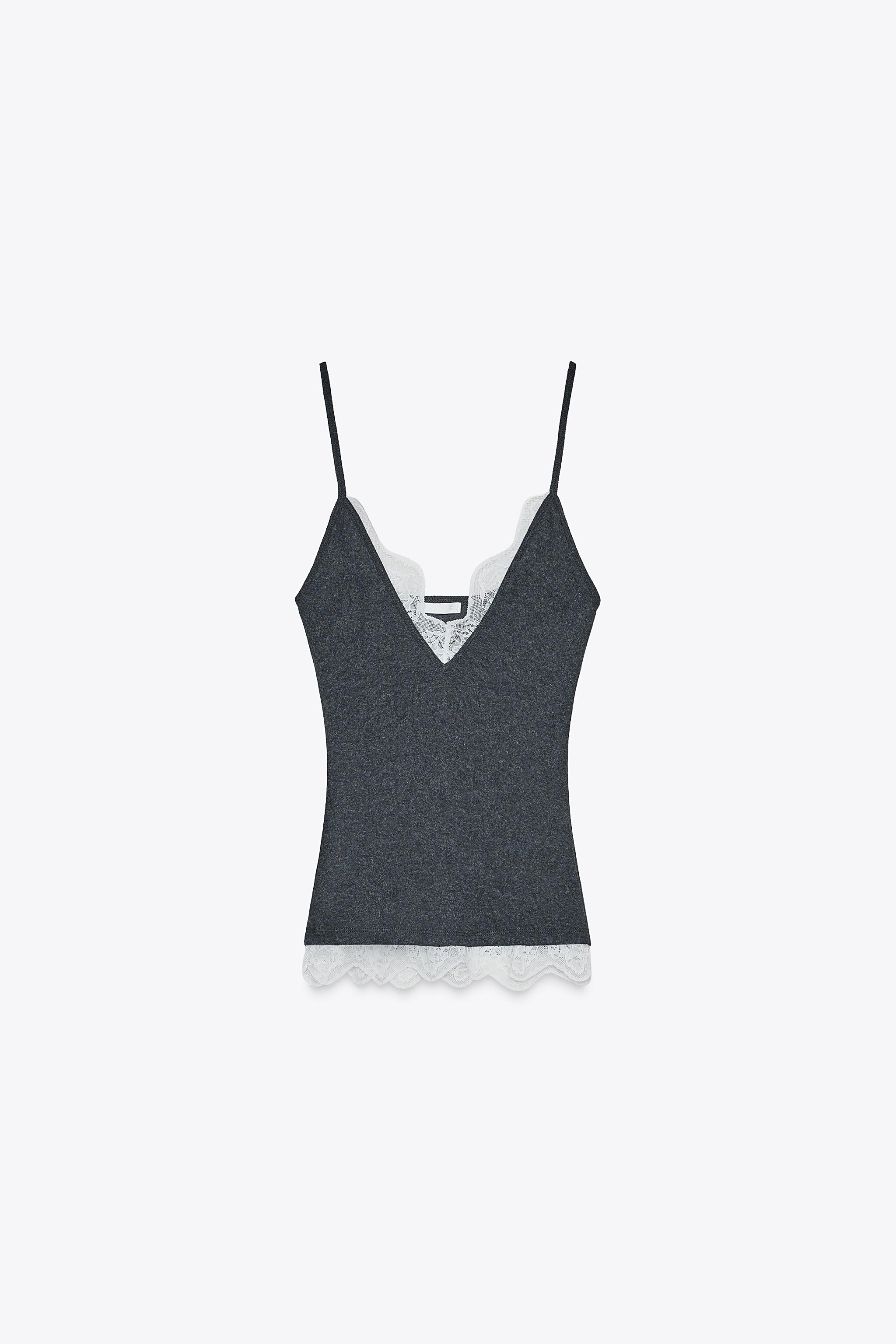 Lace strap top