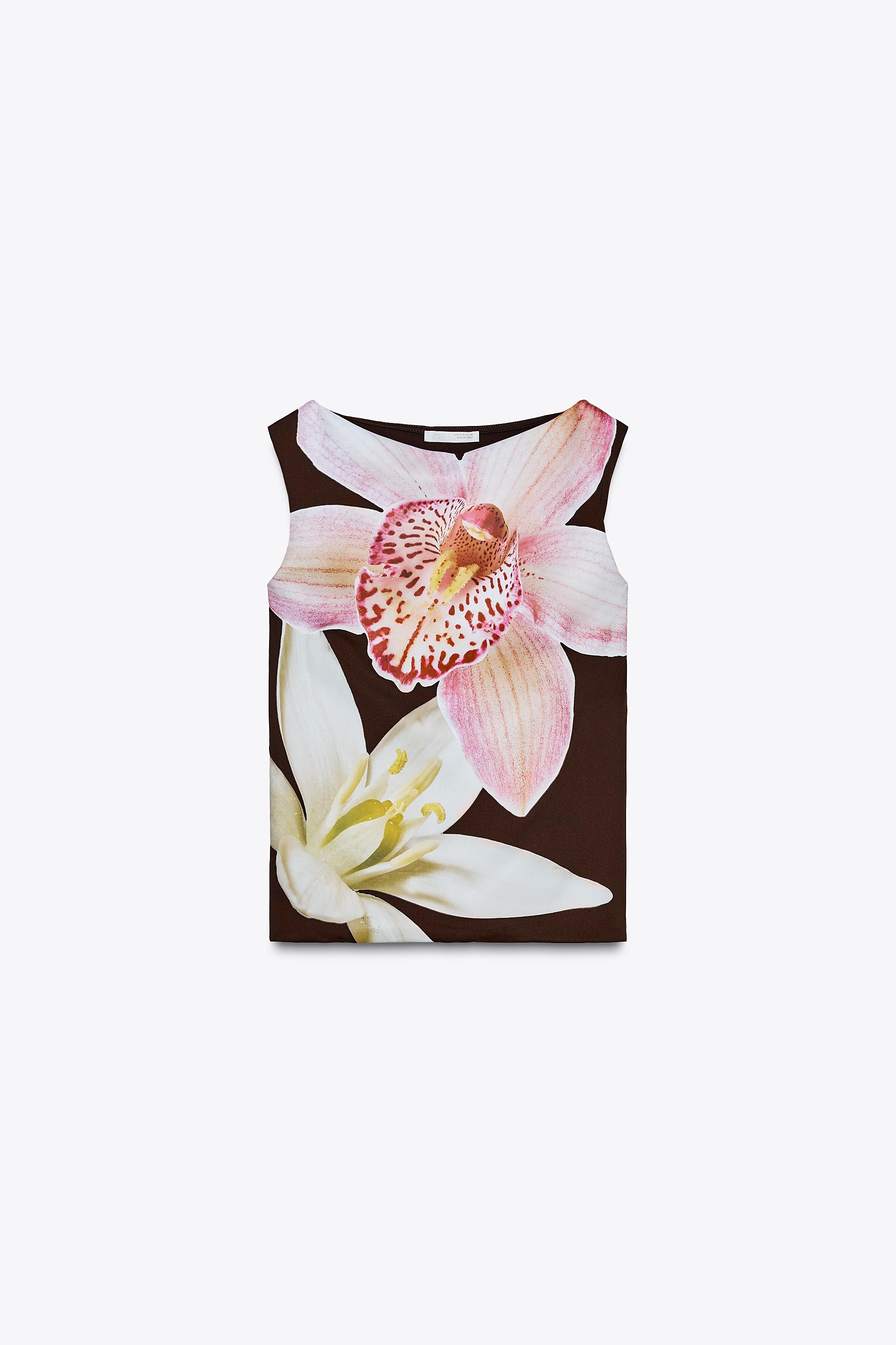 Floral Polyamide Top