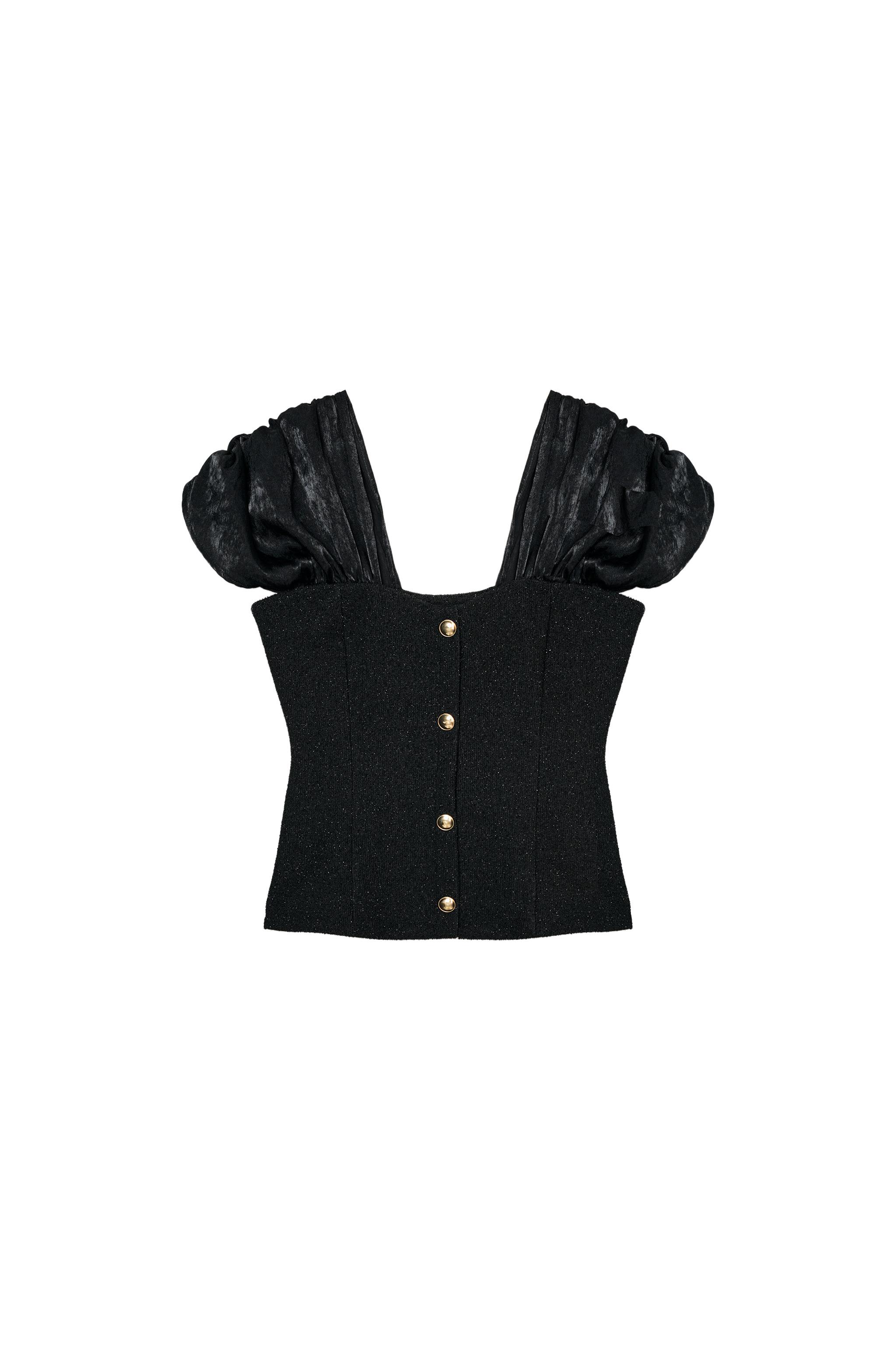Bouclé combined top