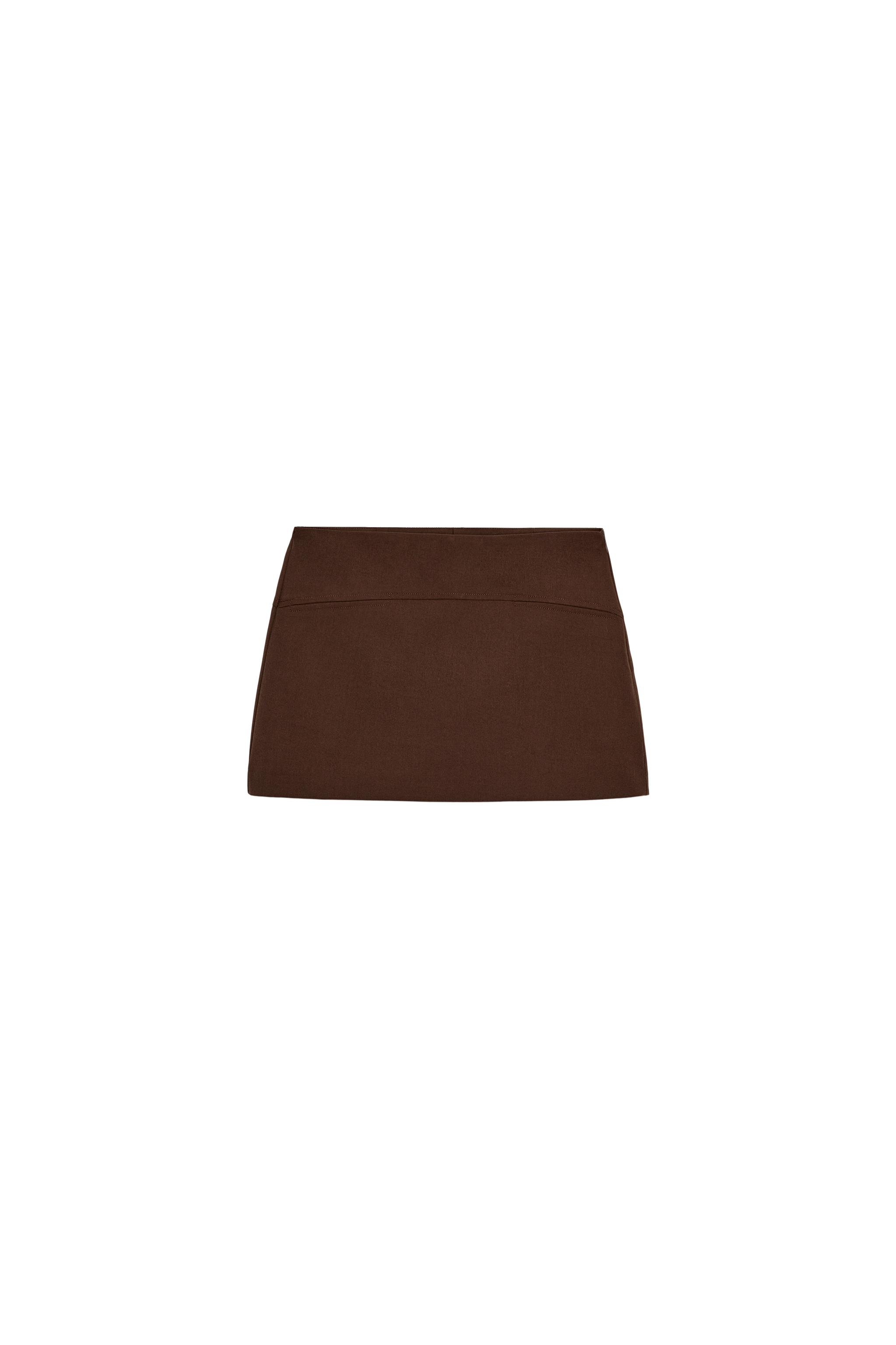 Brown skirt trousers