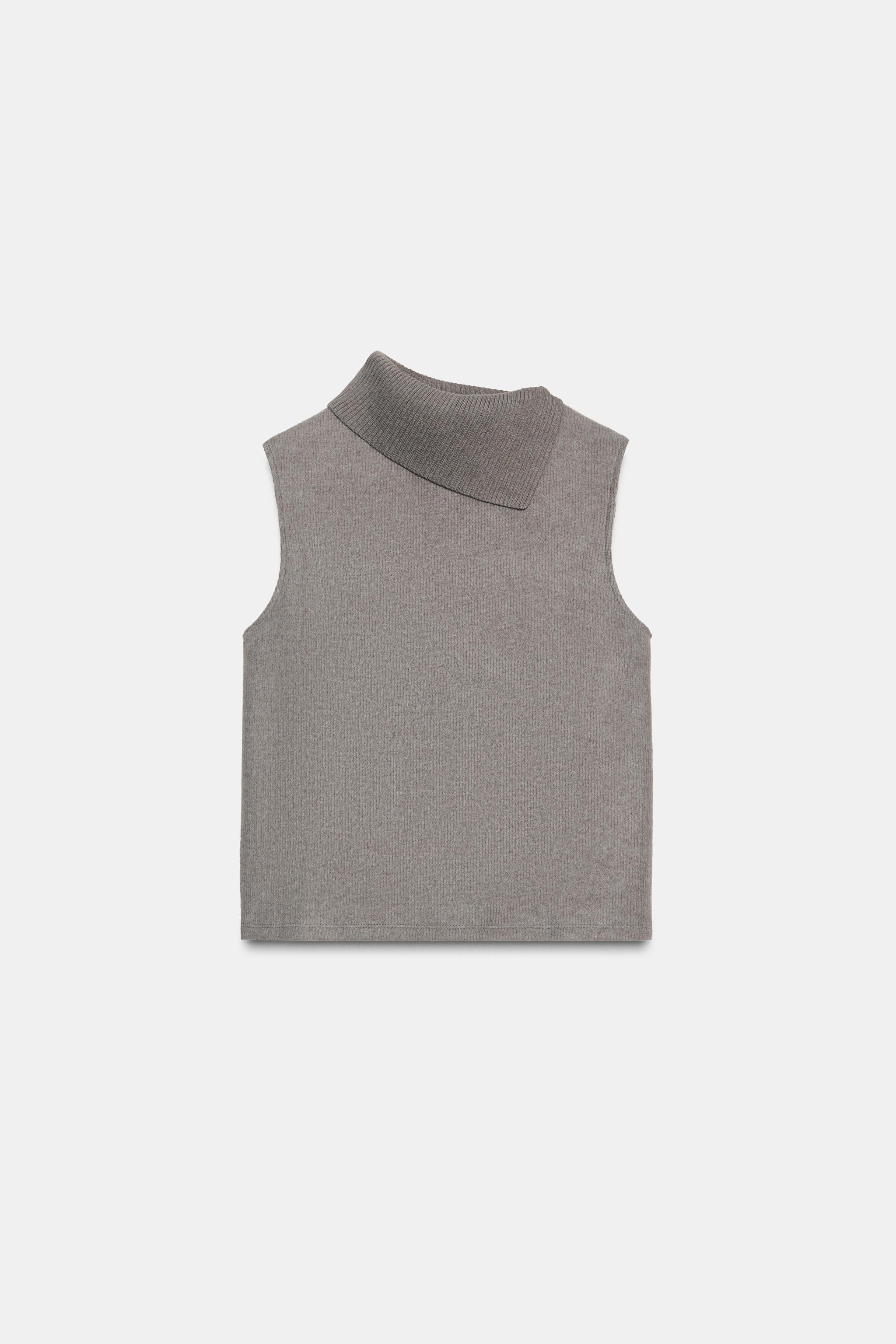 Soft open-neck top