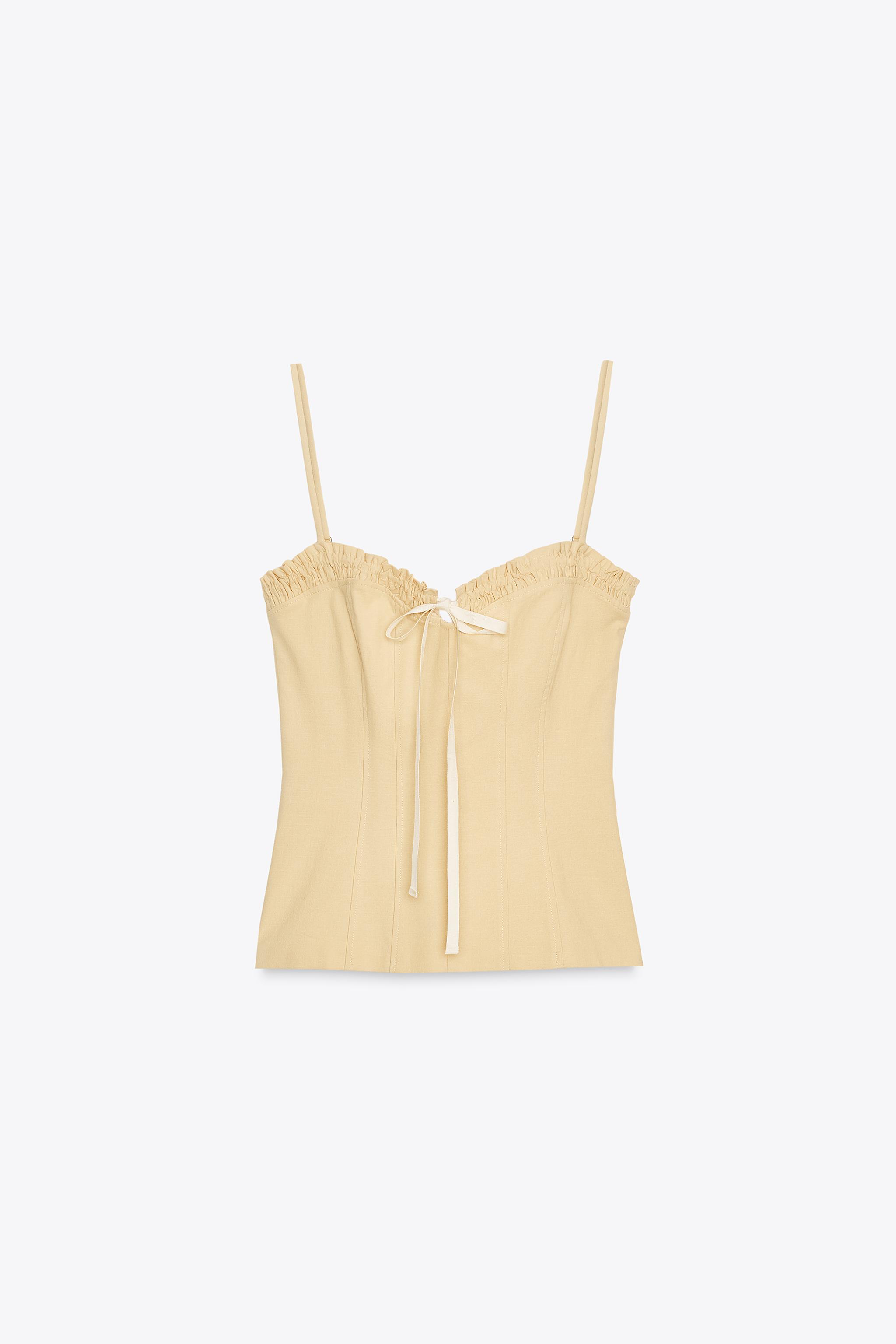 Bow Detail Stretch Top