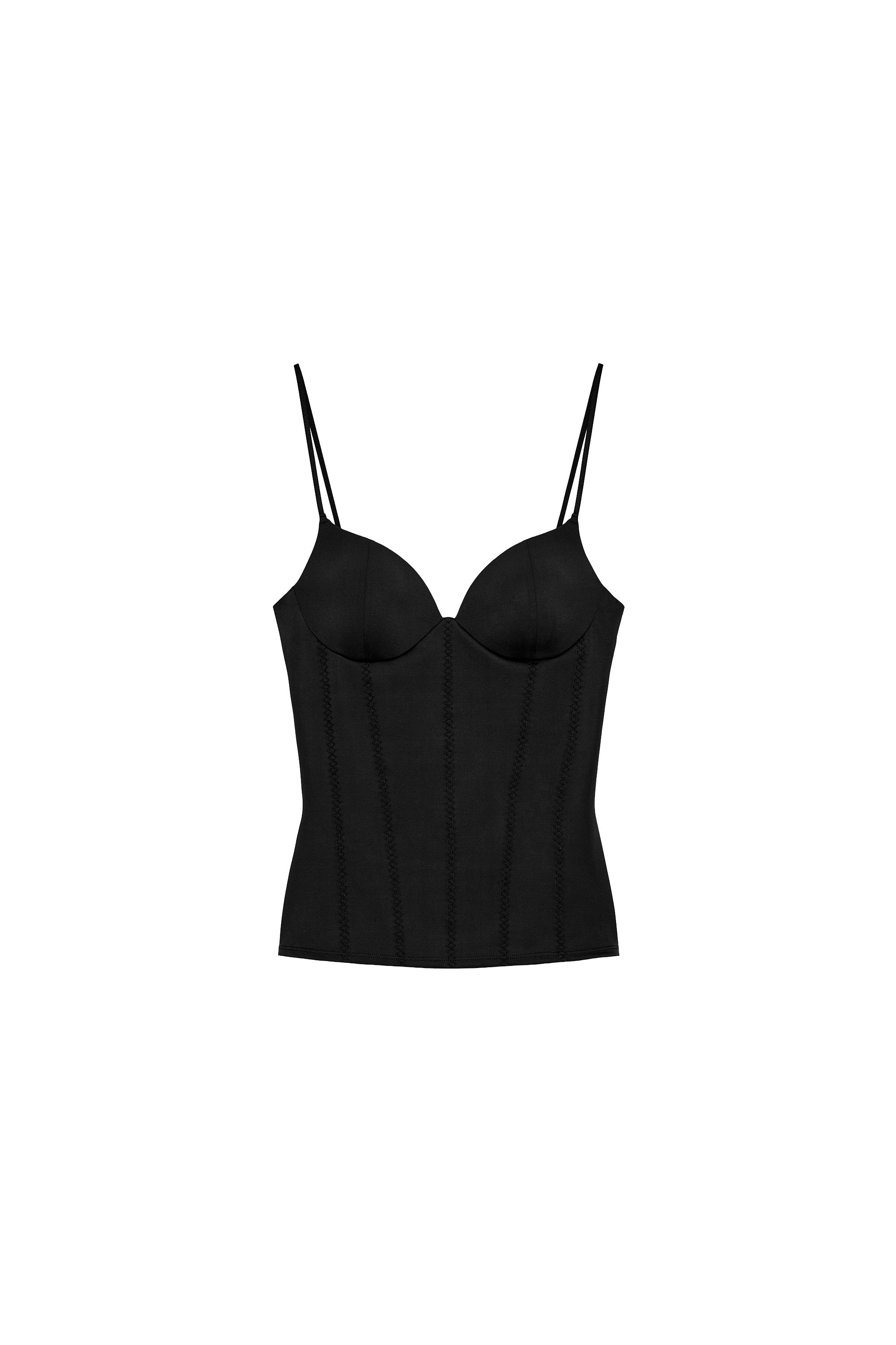 Padded Polyamide Top