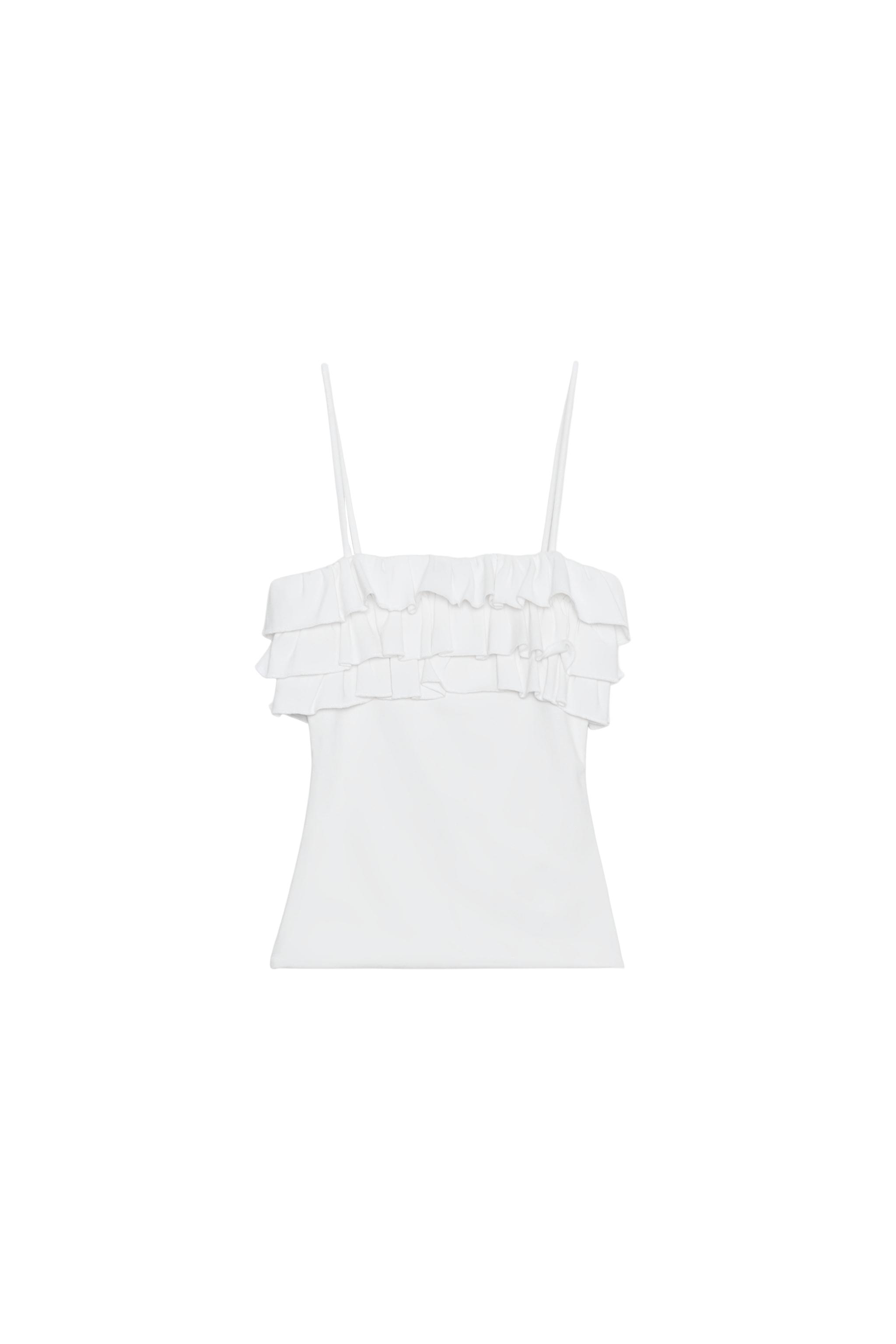 Ruffle strap top