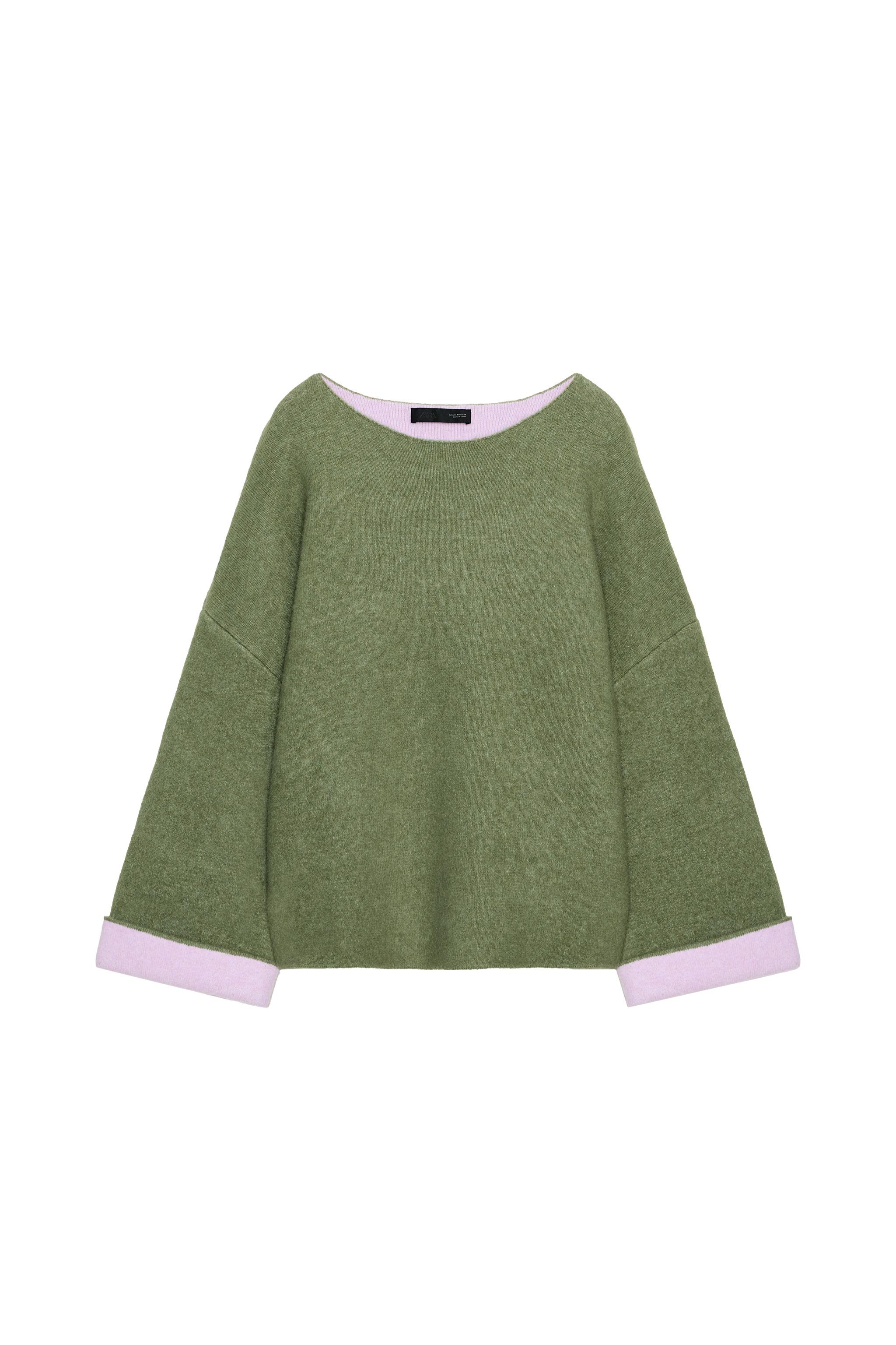 Combined knit jumper