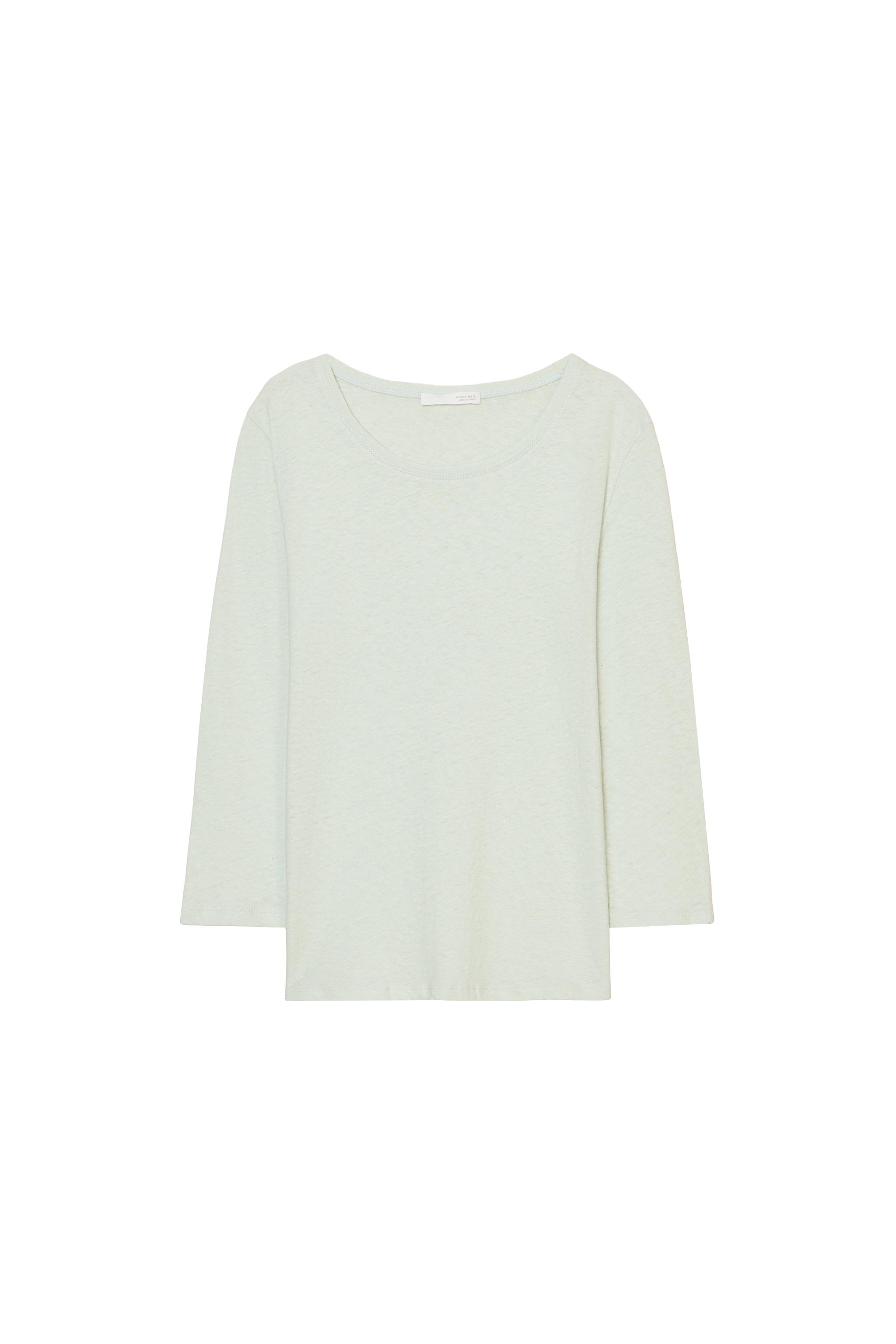 Linen blend washed T-Shirt