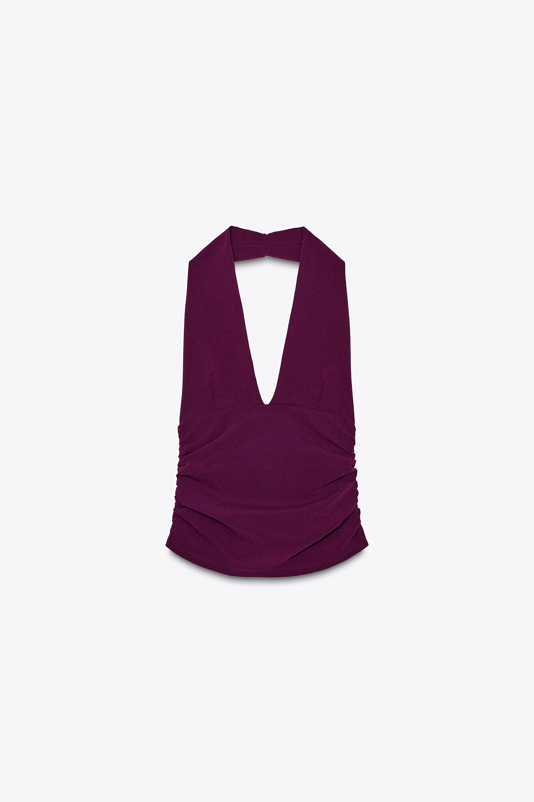 Gingham Halterneck Top