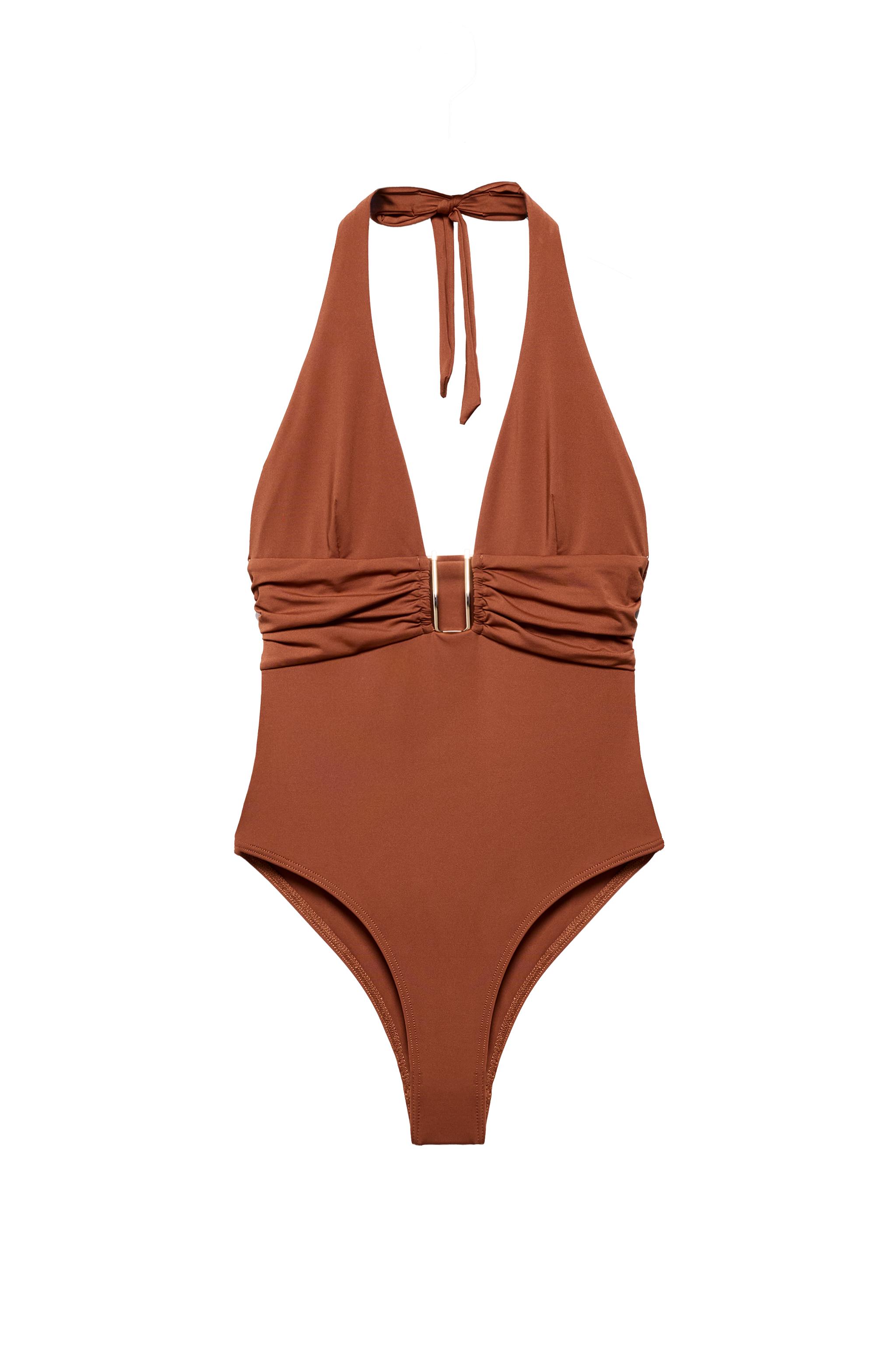 Halter top with metal detail