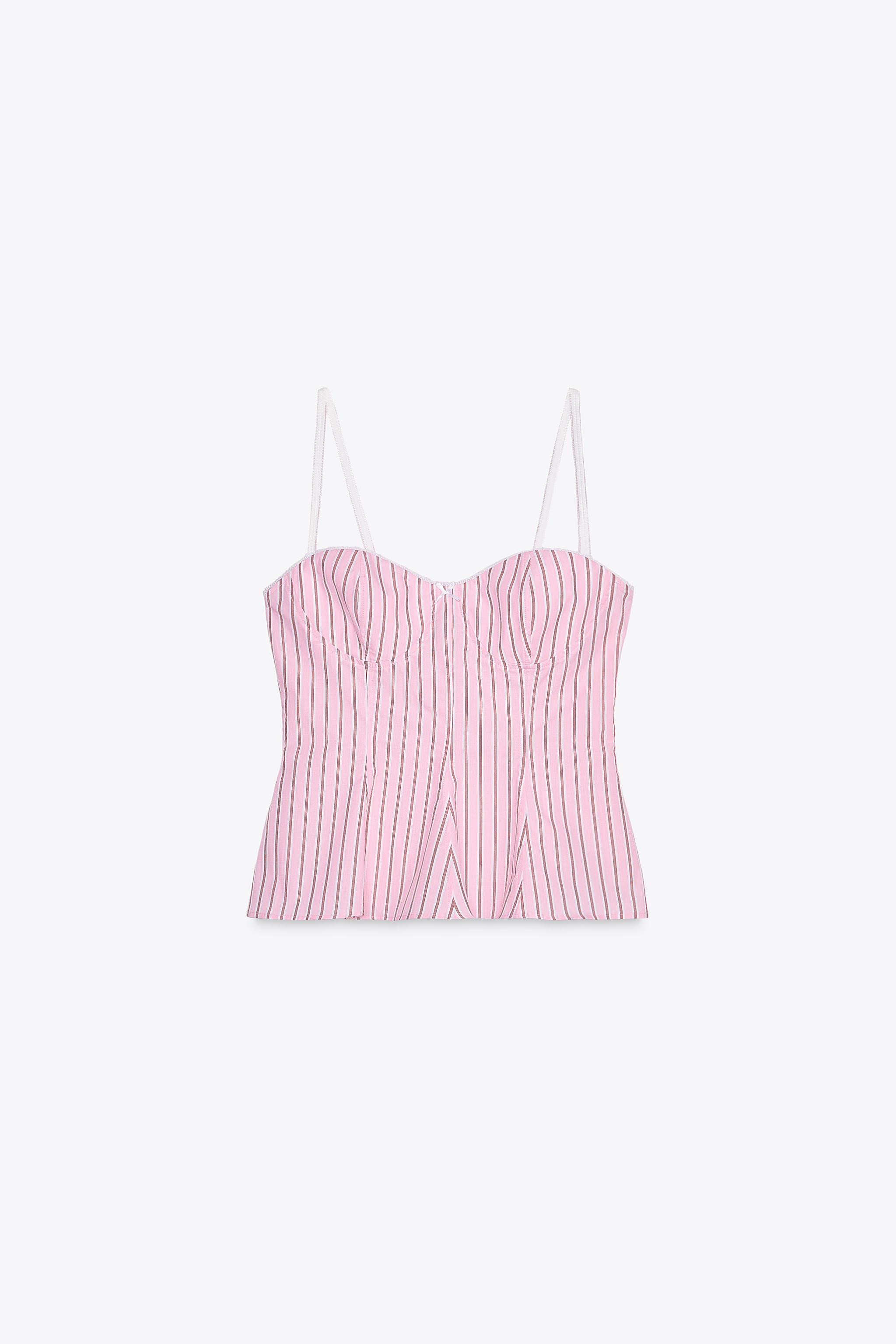 Striped Poplin Top