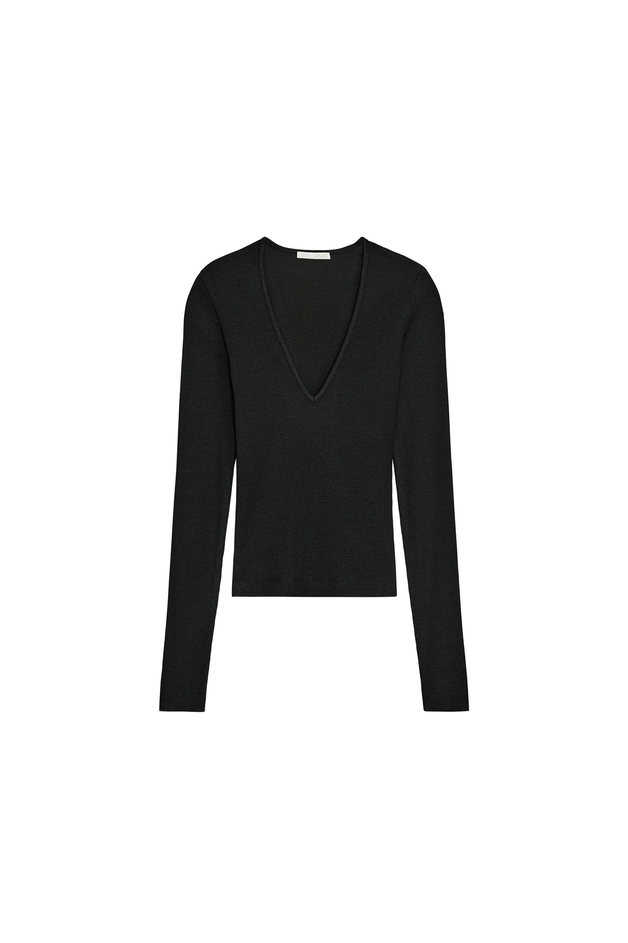 Ribbed Long-Sleeve Top