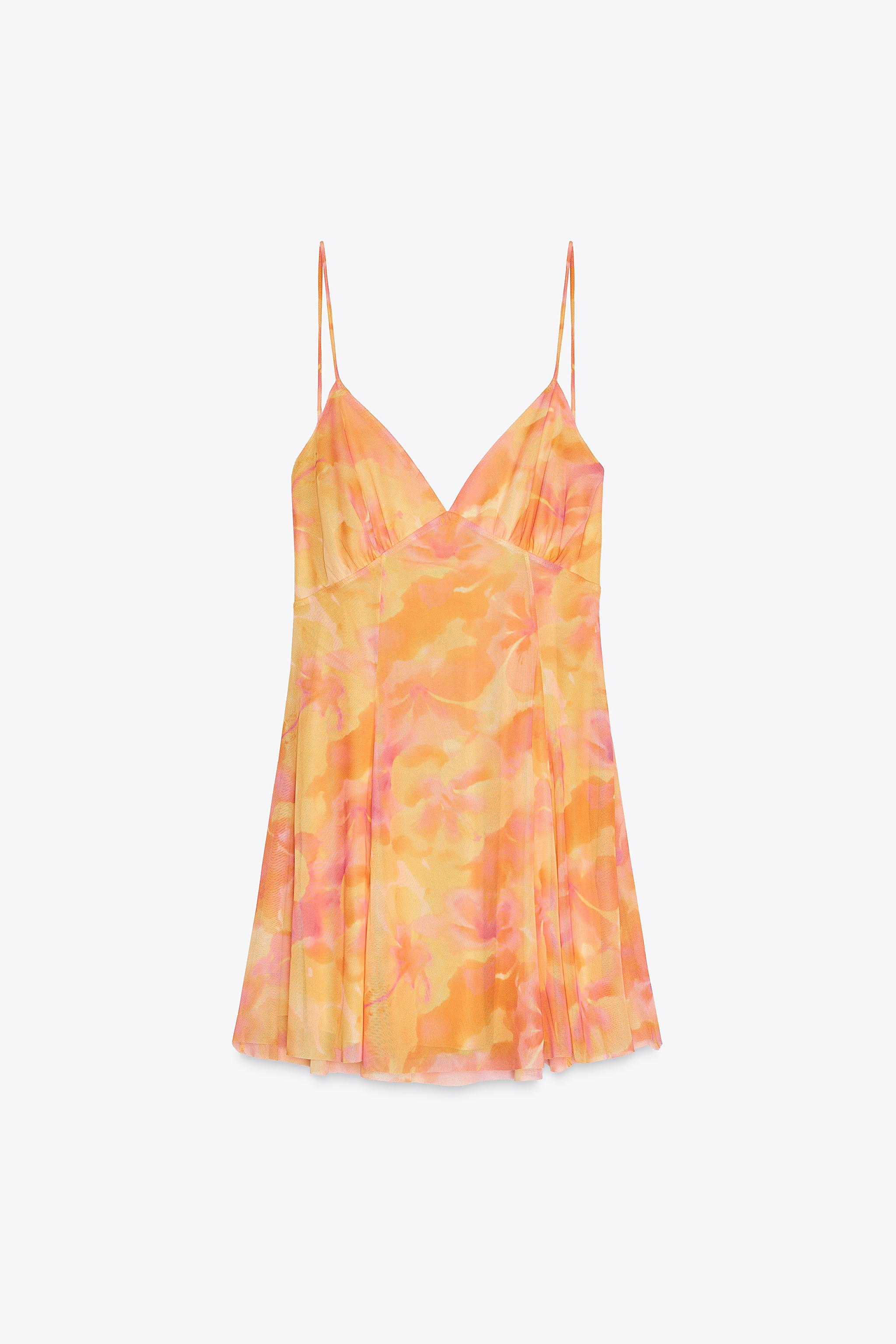 Tulle print dress