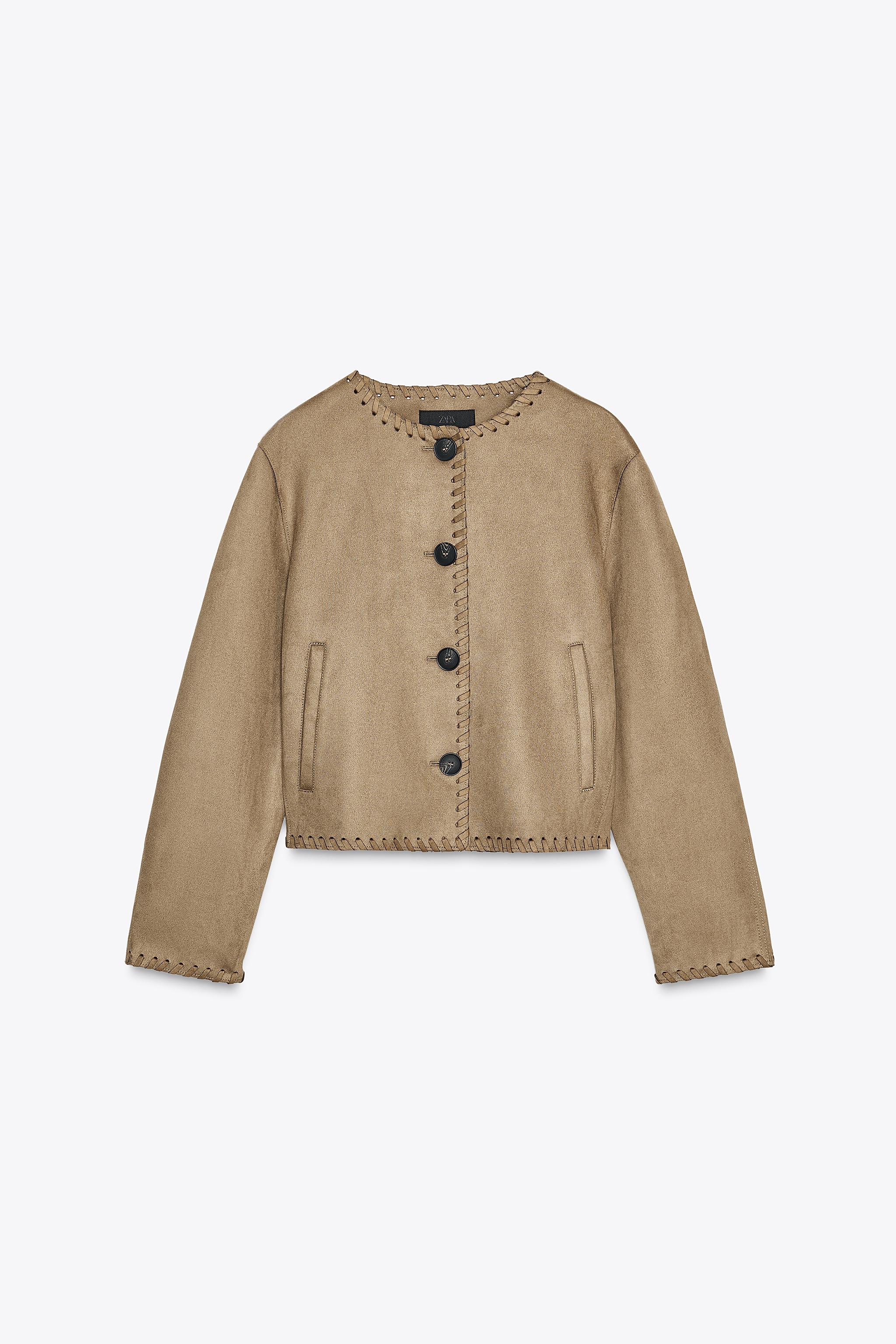 Suede Look Jacket