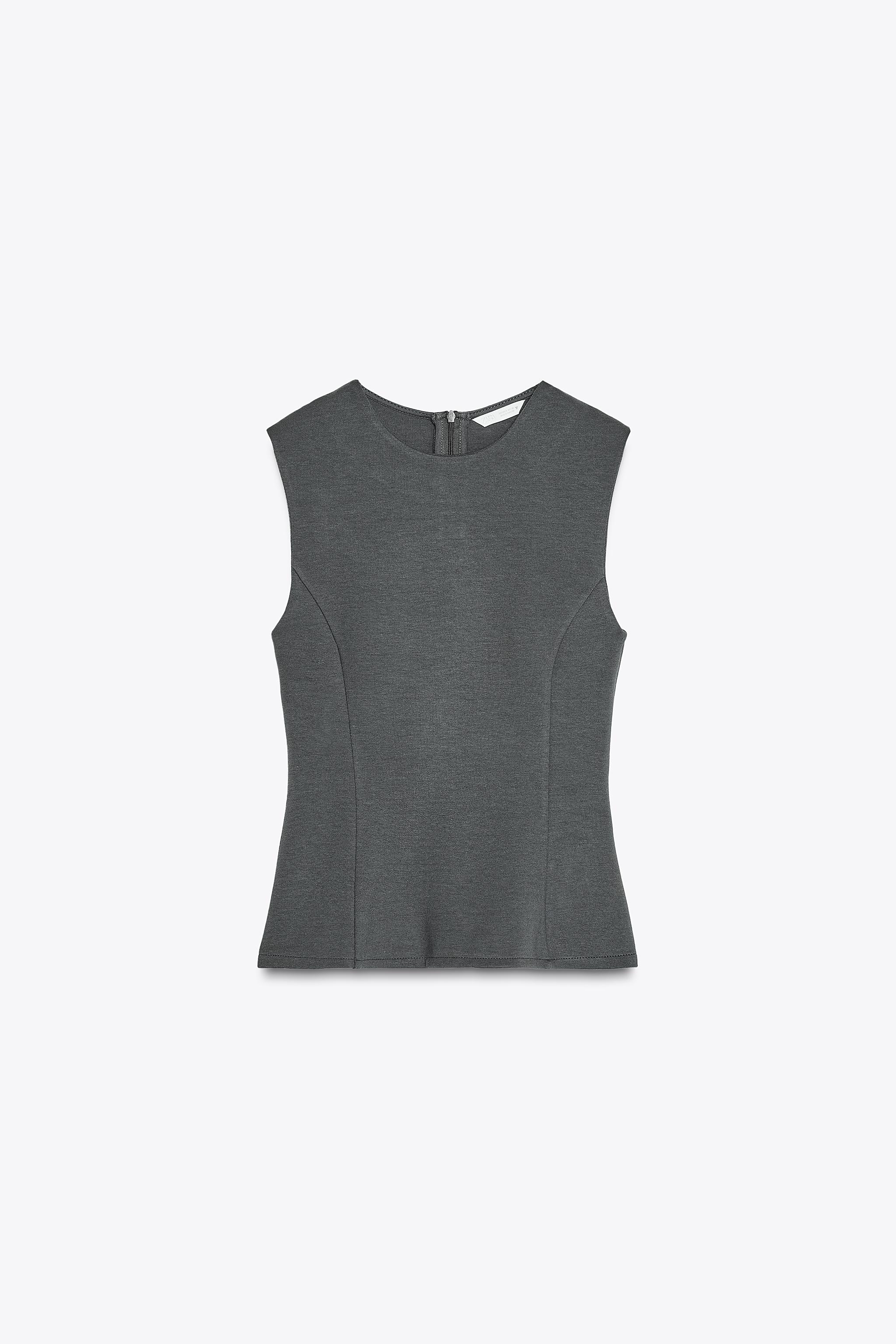 Peplum Interlock Blouse