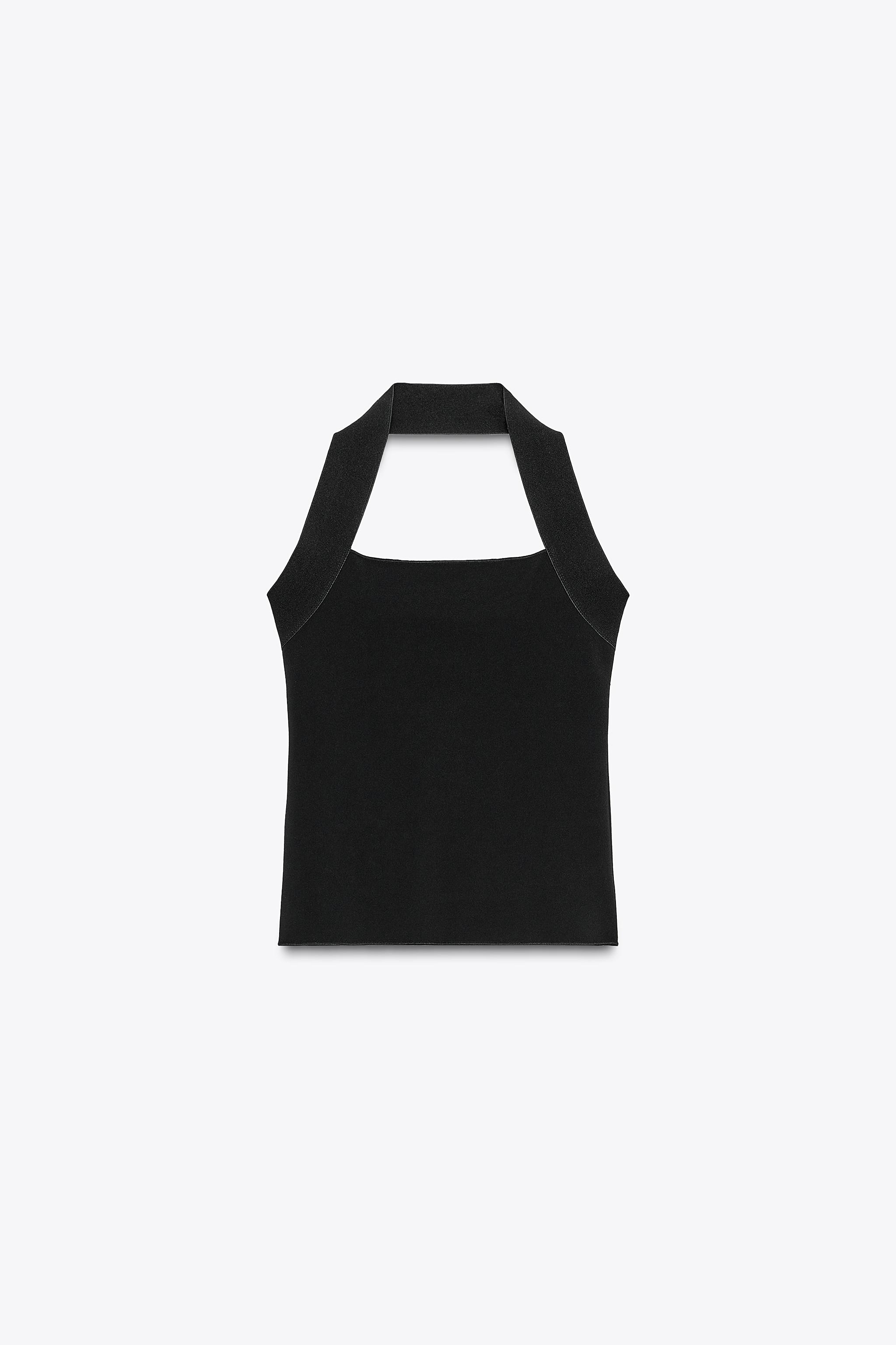 Stretch halterneck top