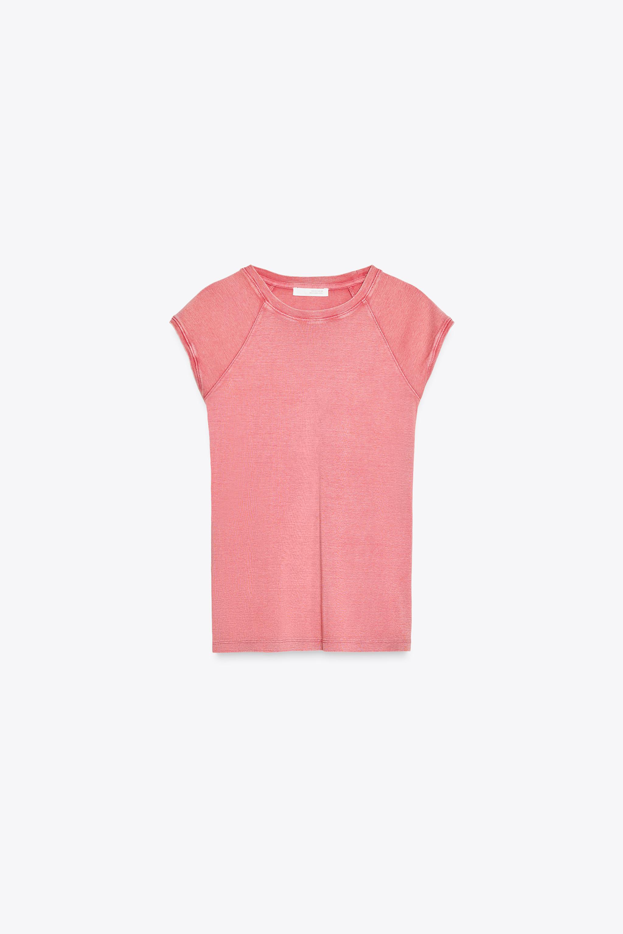Faded cotton T-shirt