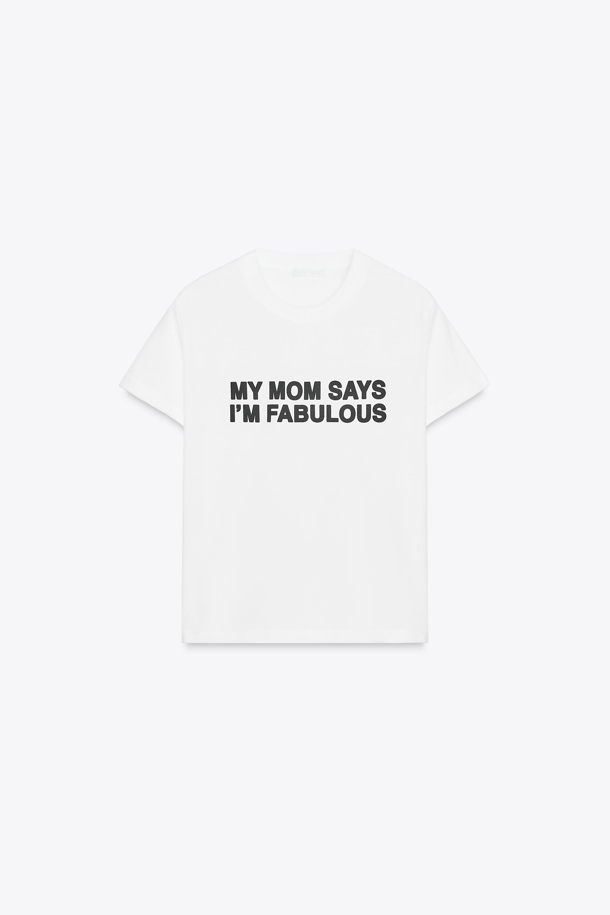 T-shirt with text