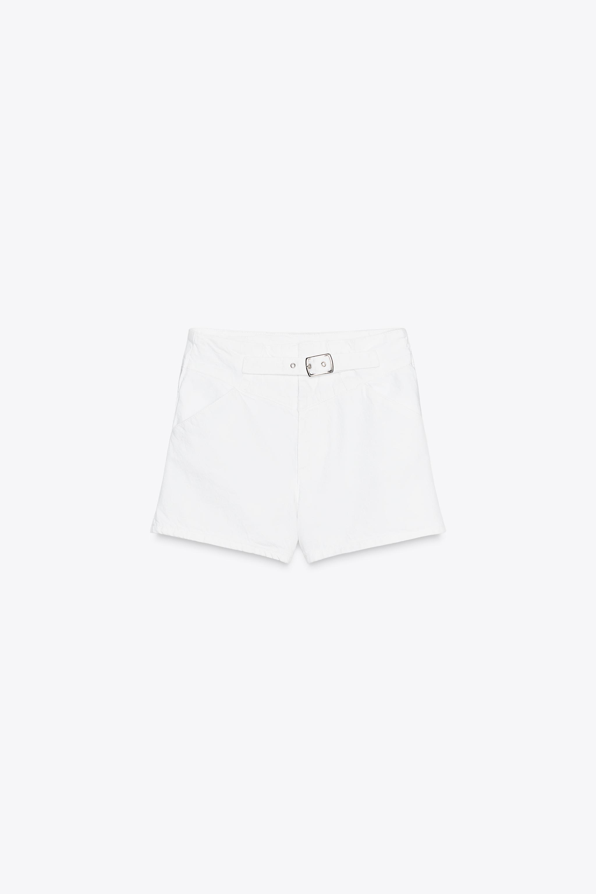 Mid-Rise Tie-Front Shorts