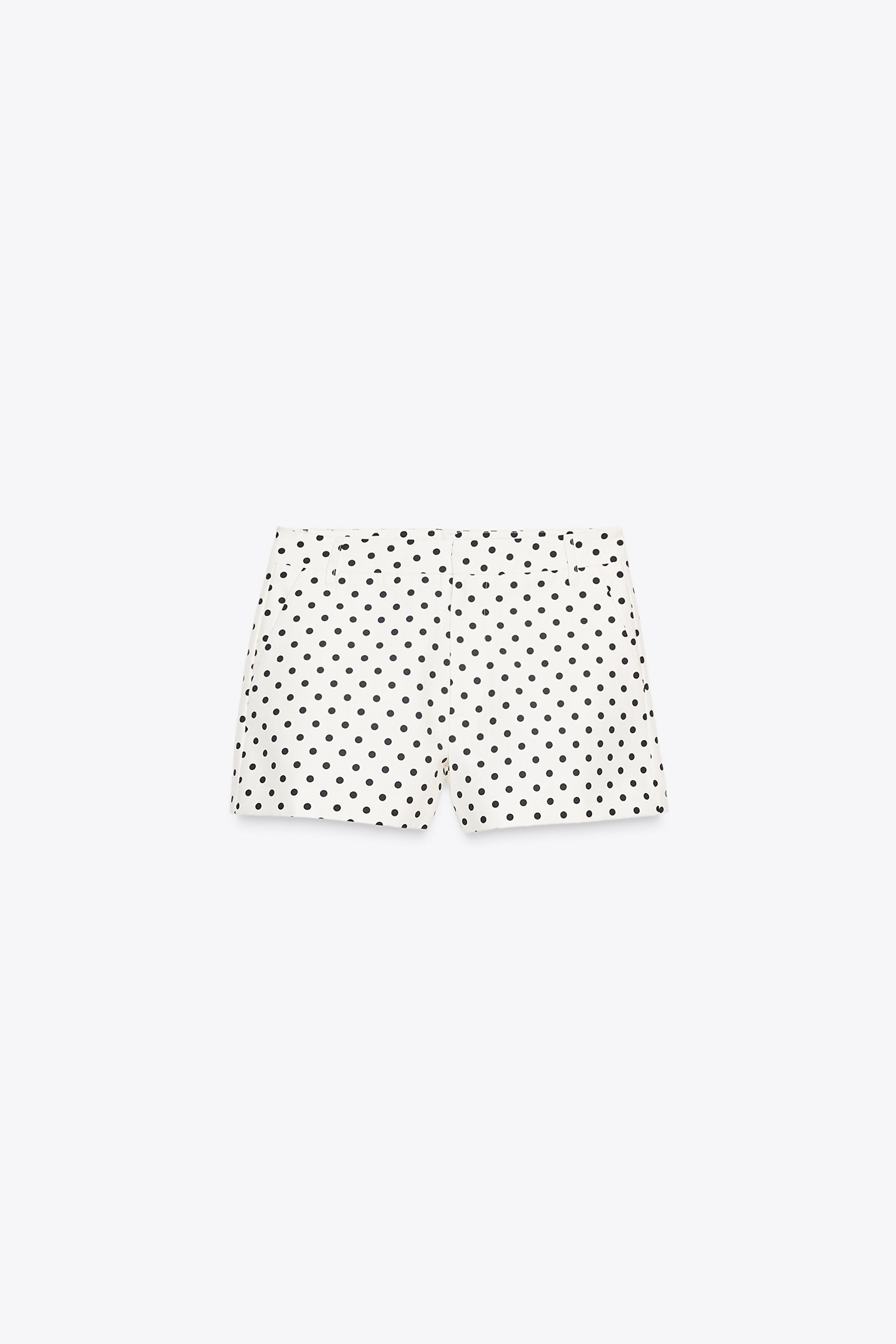 Polka dot mini shorts