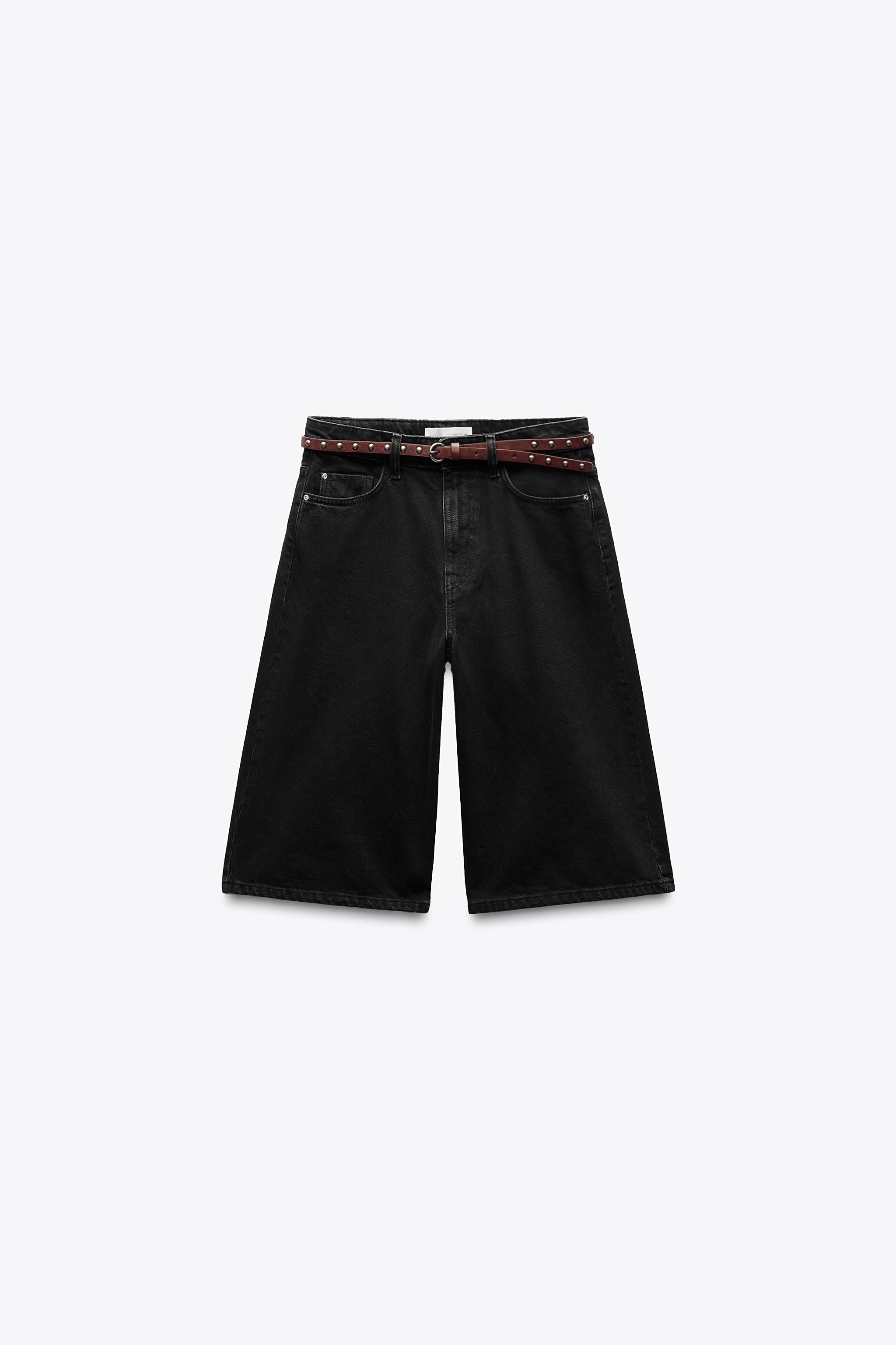 Telier Bermuda Z1975 Mezclilla Larga Cinturón de Zara