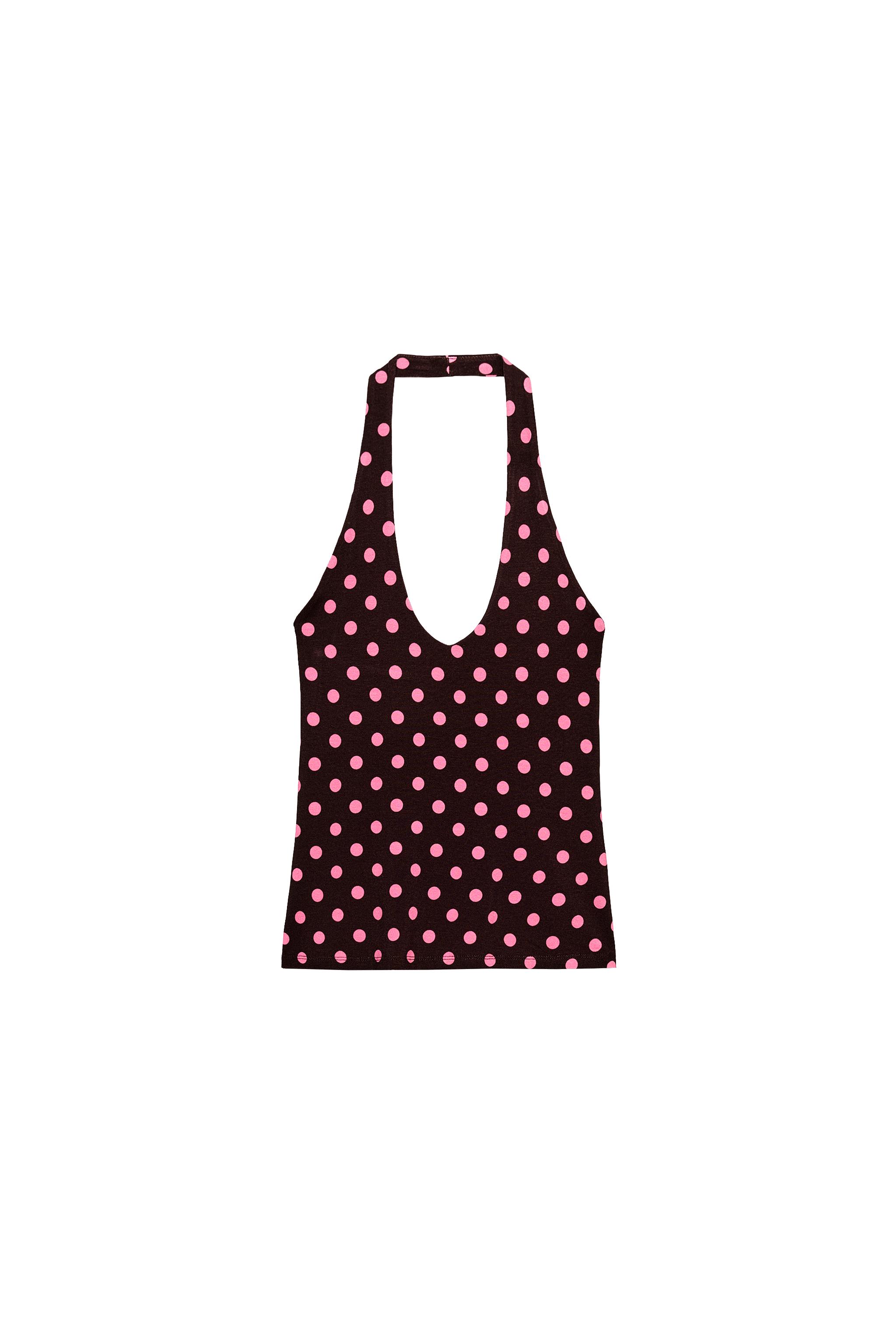 Halter Neck Dot Top