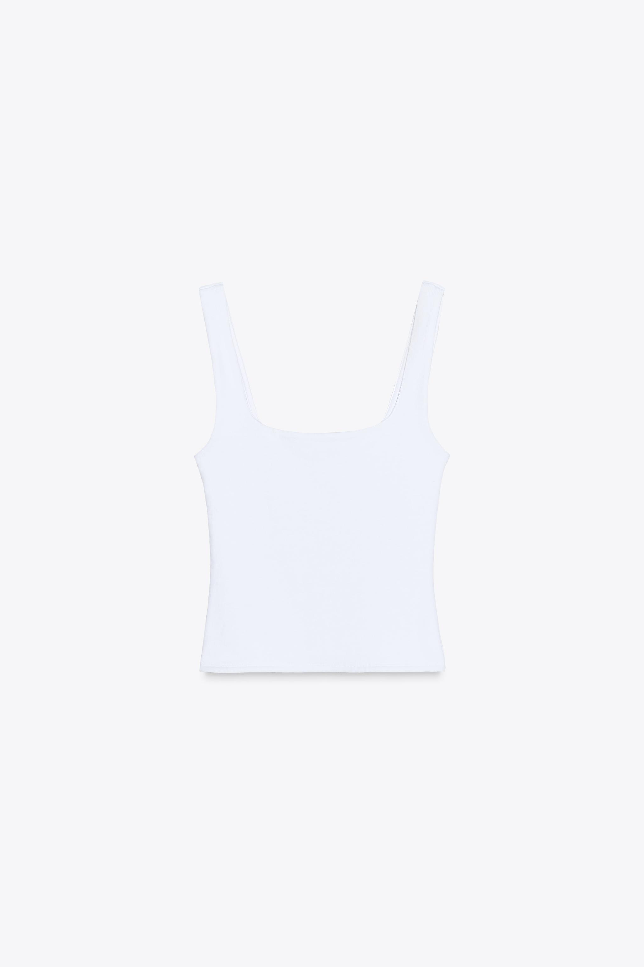 Wide strap t-shirt