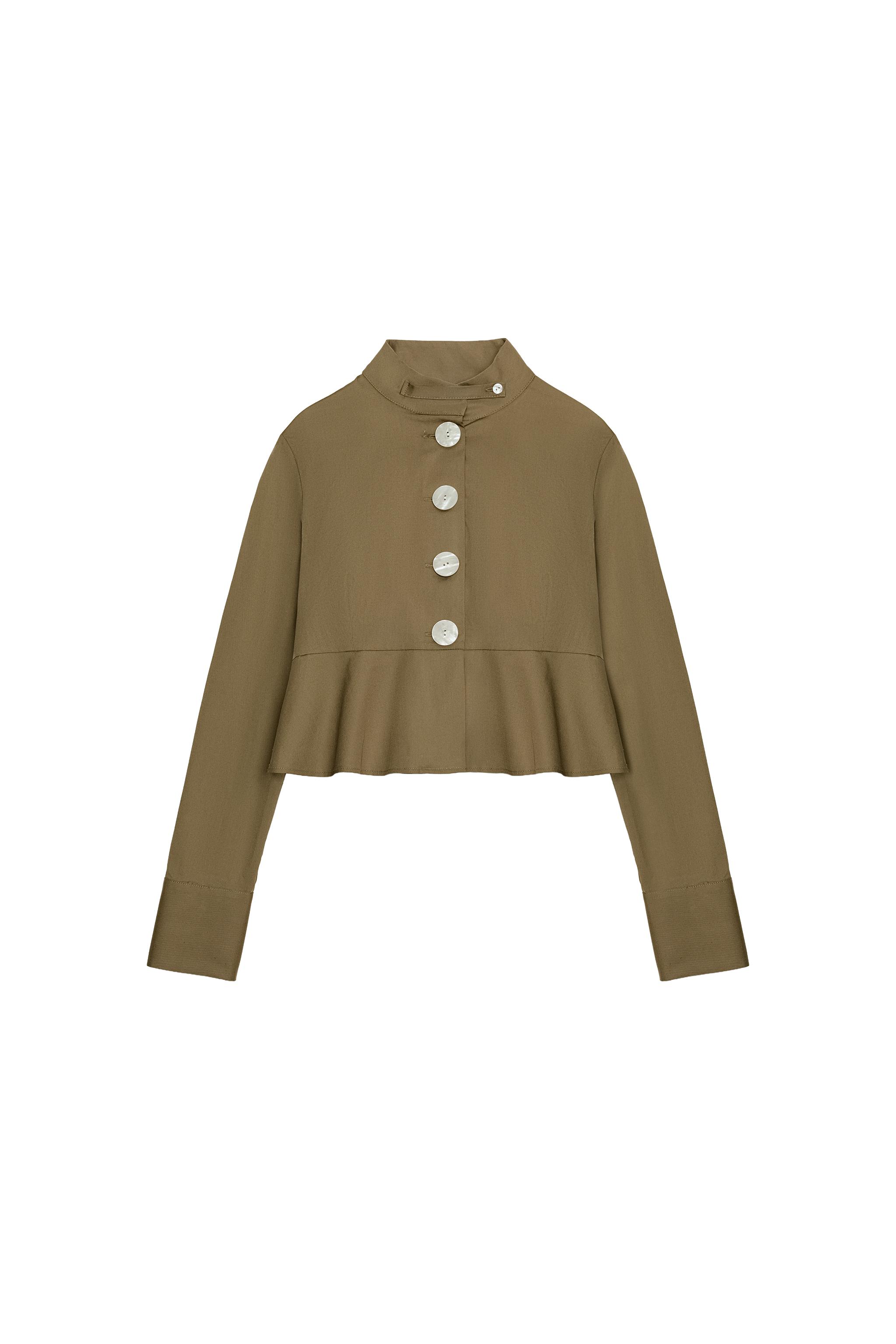Poplin button shirt