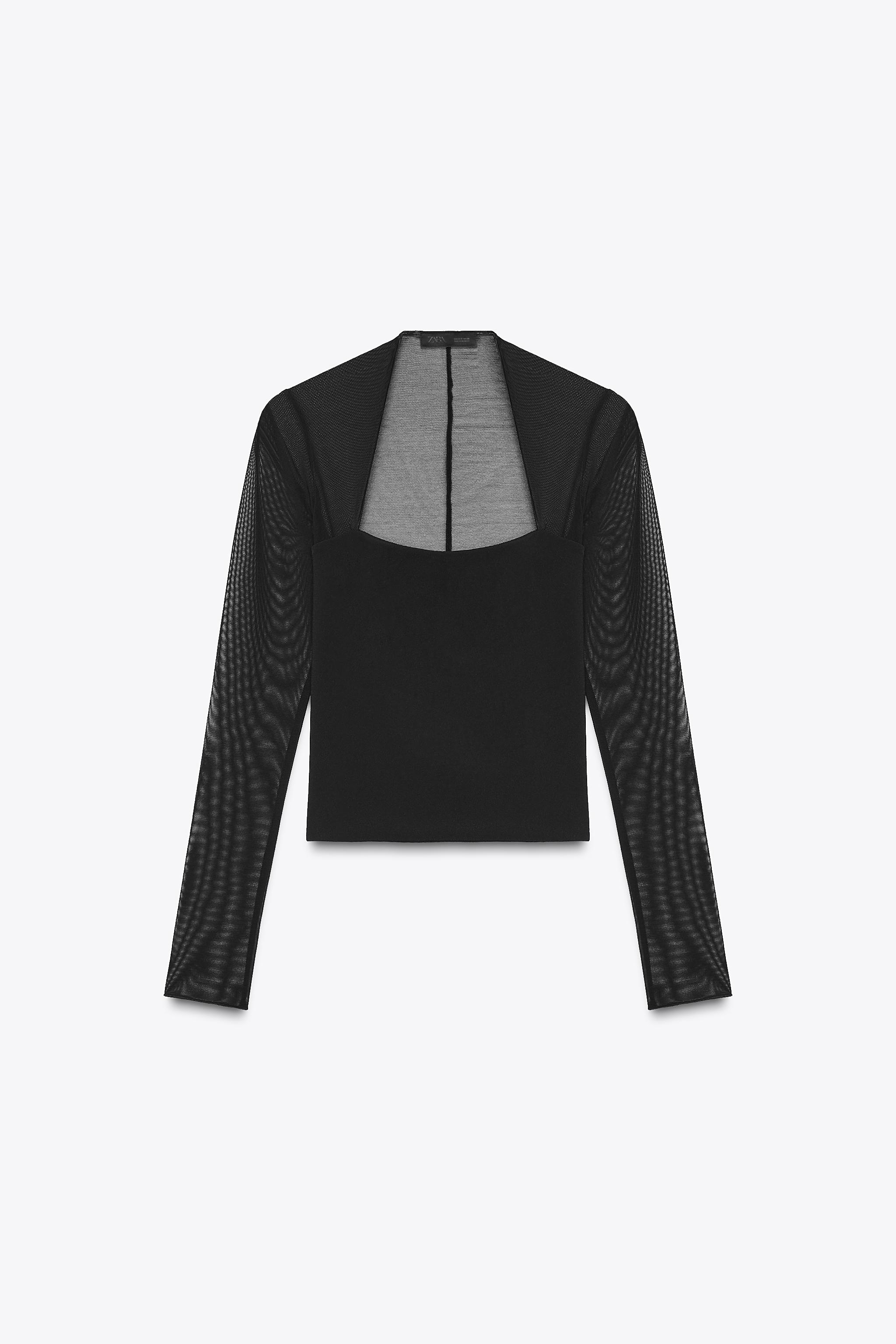 Fitted Tulle Top