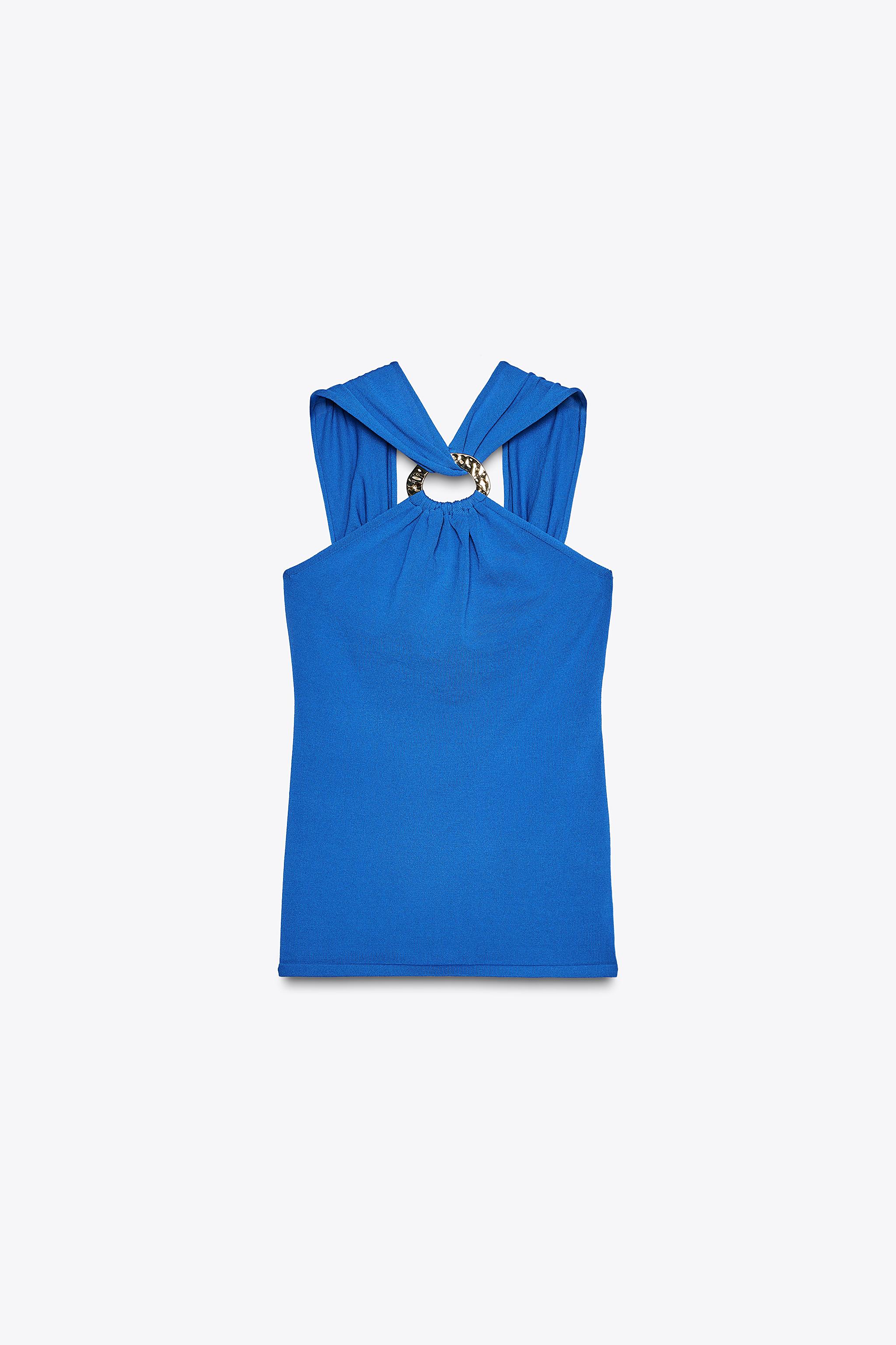 Knit Halter Neck Top
