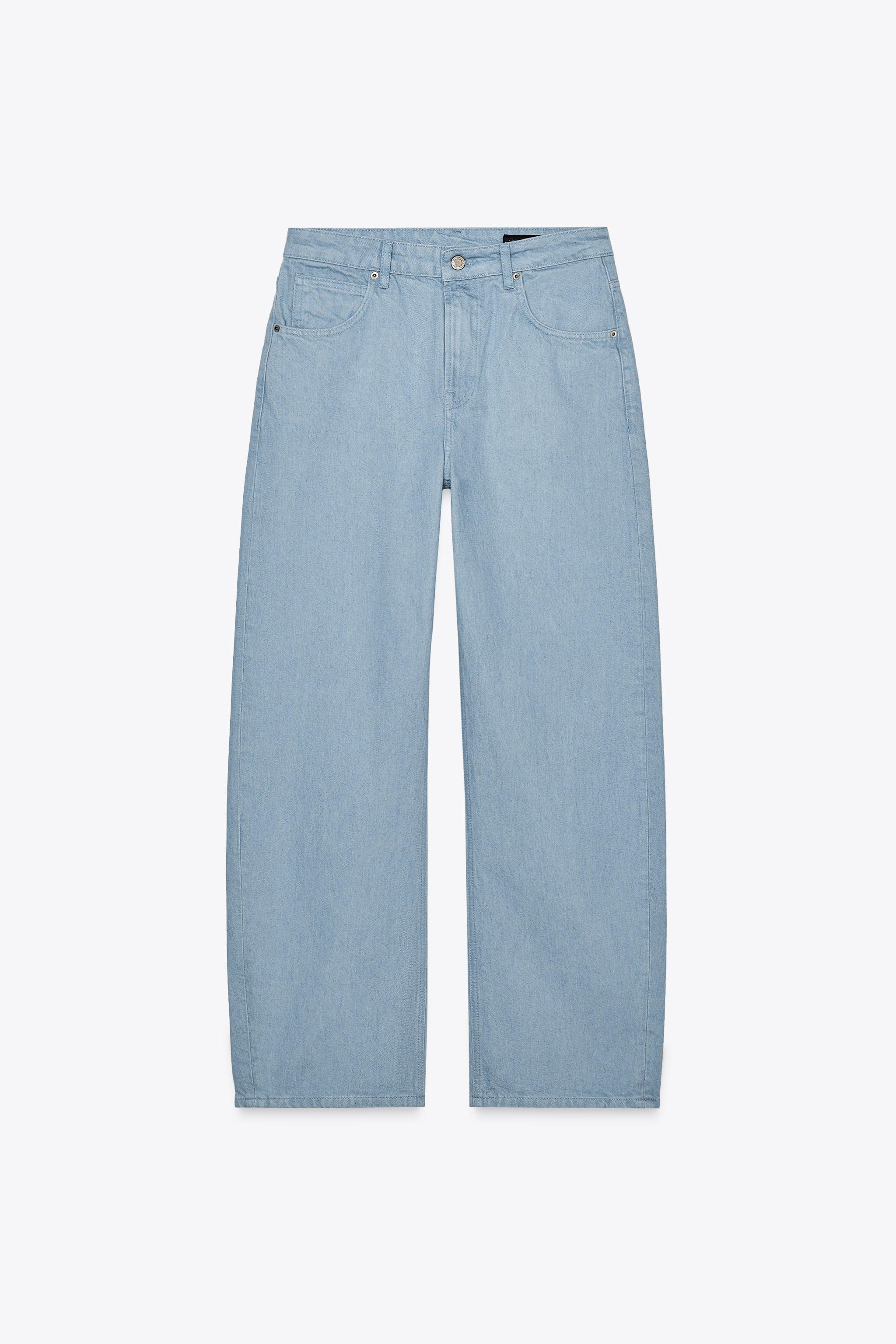 Mid-waist tapered jeans