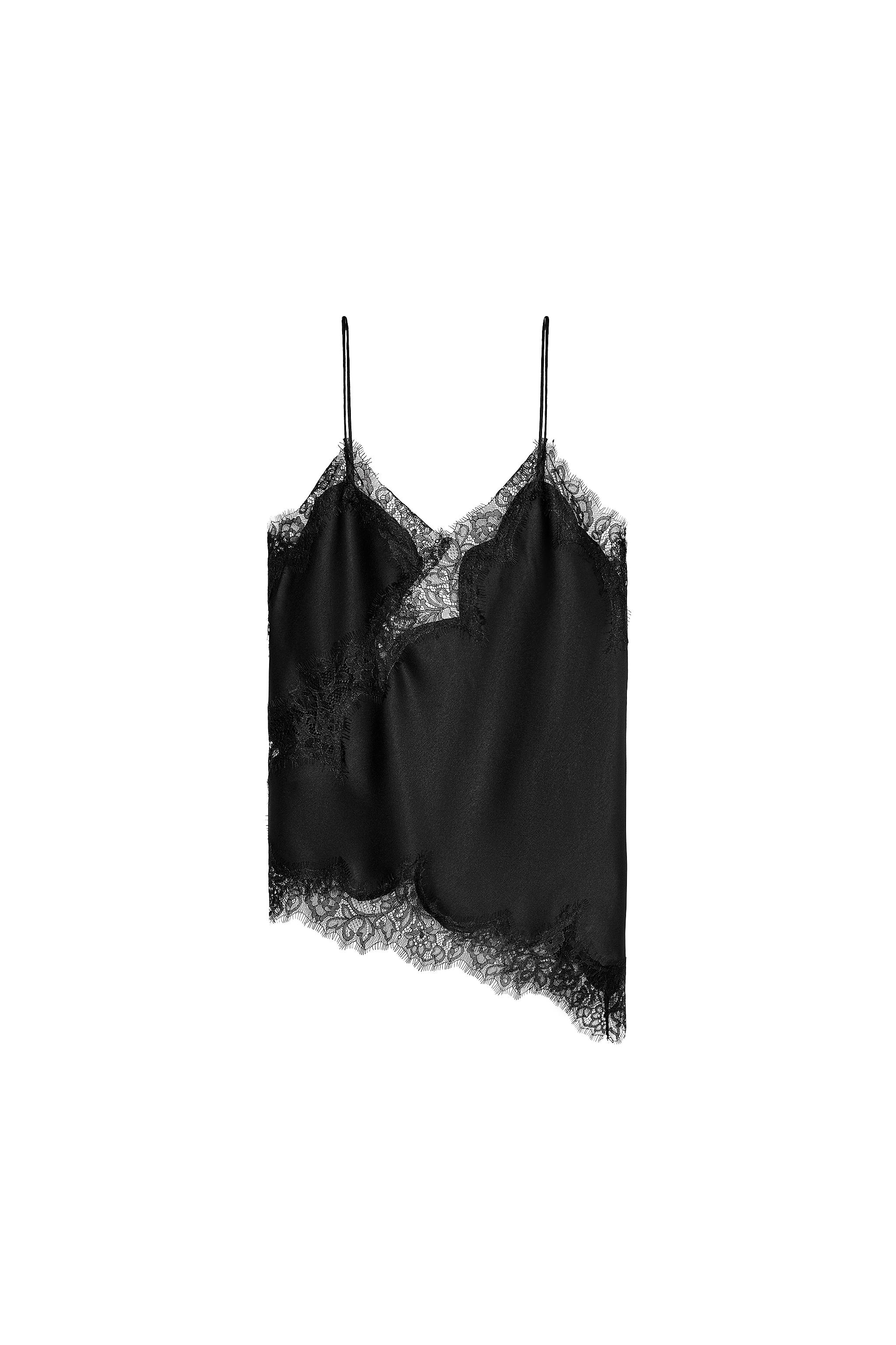 Lace trim top