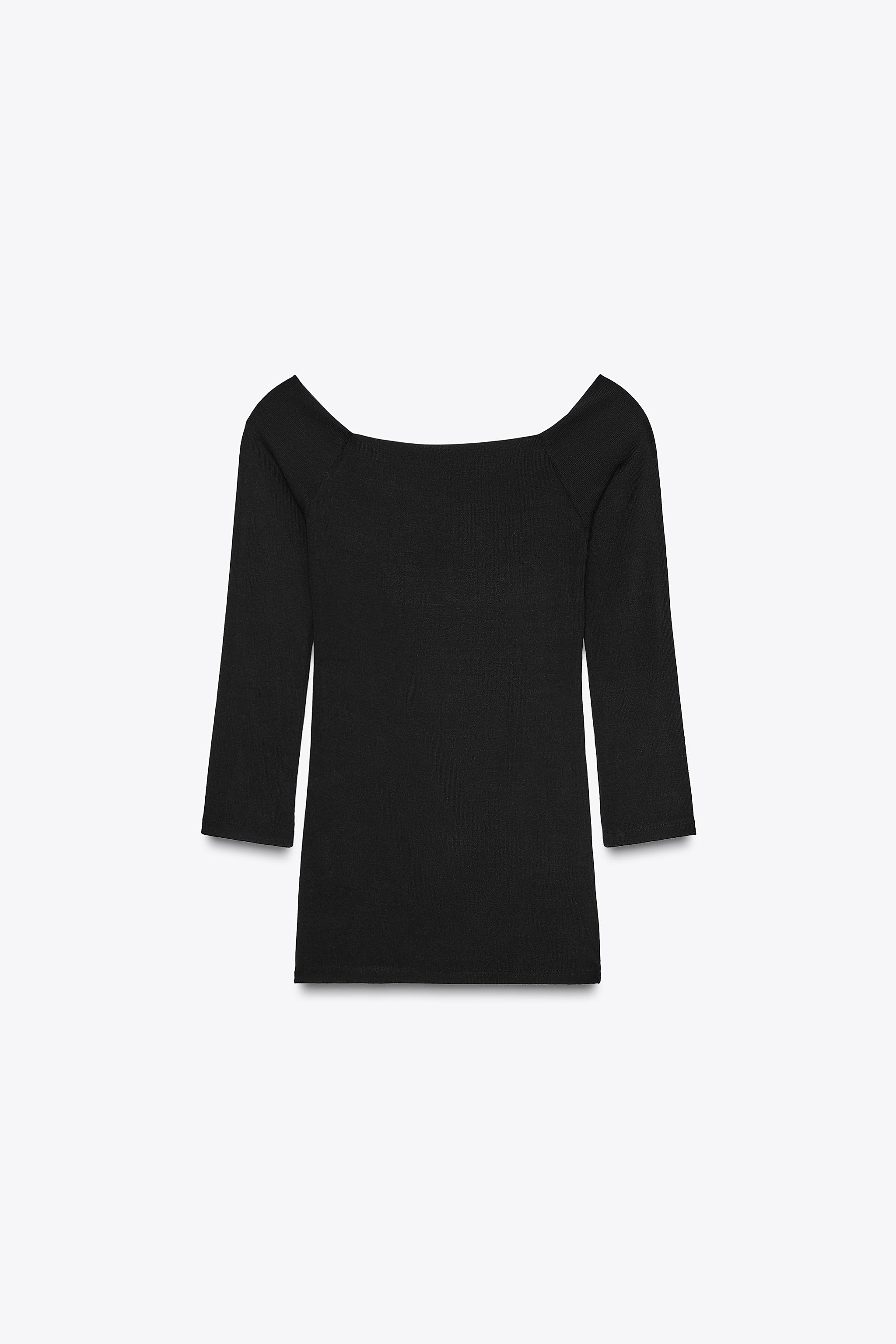 Boat neck t‑shirt