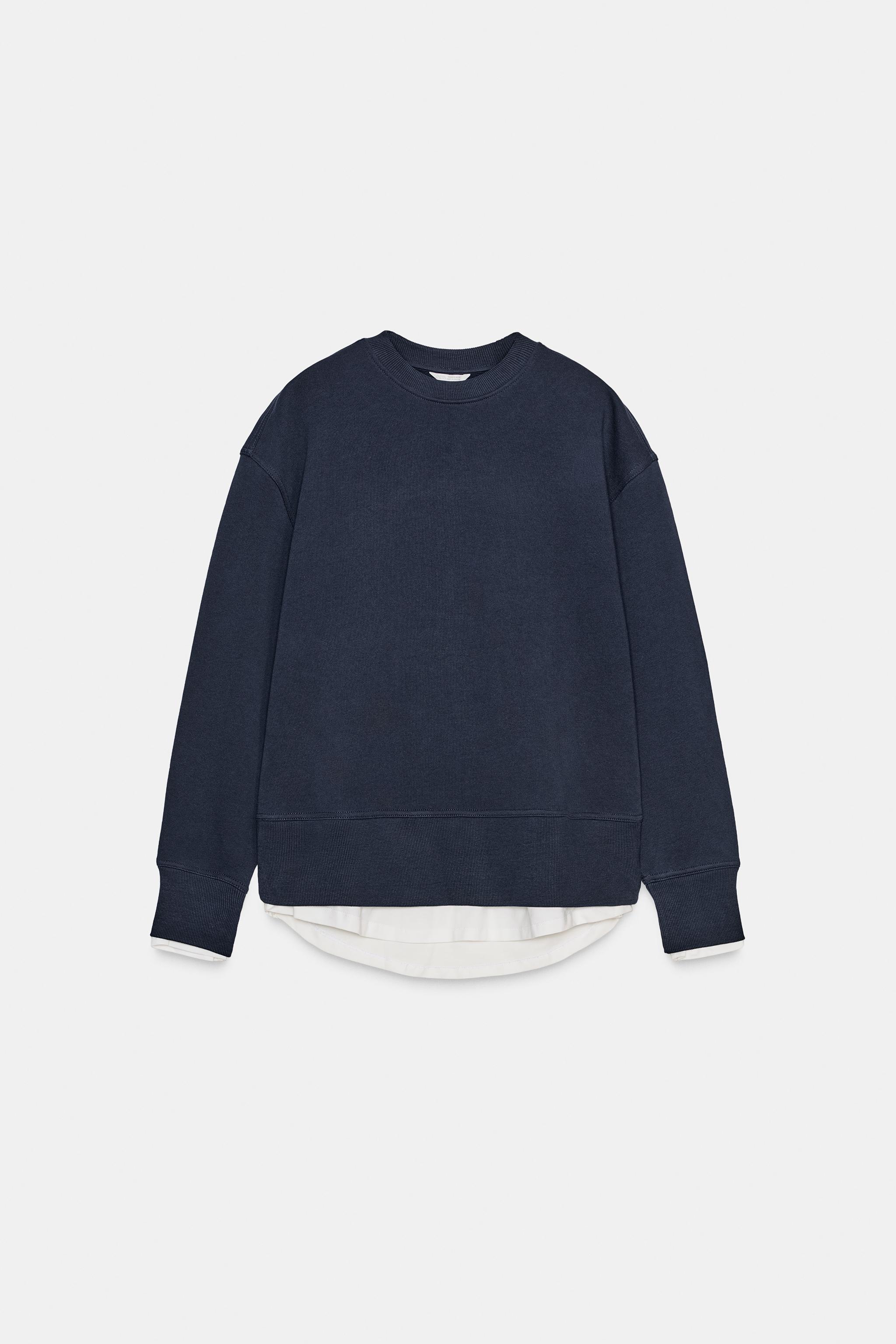 Mixed Fleece Sweatshirt