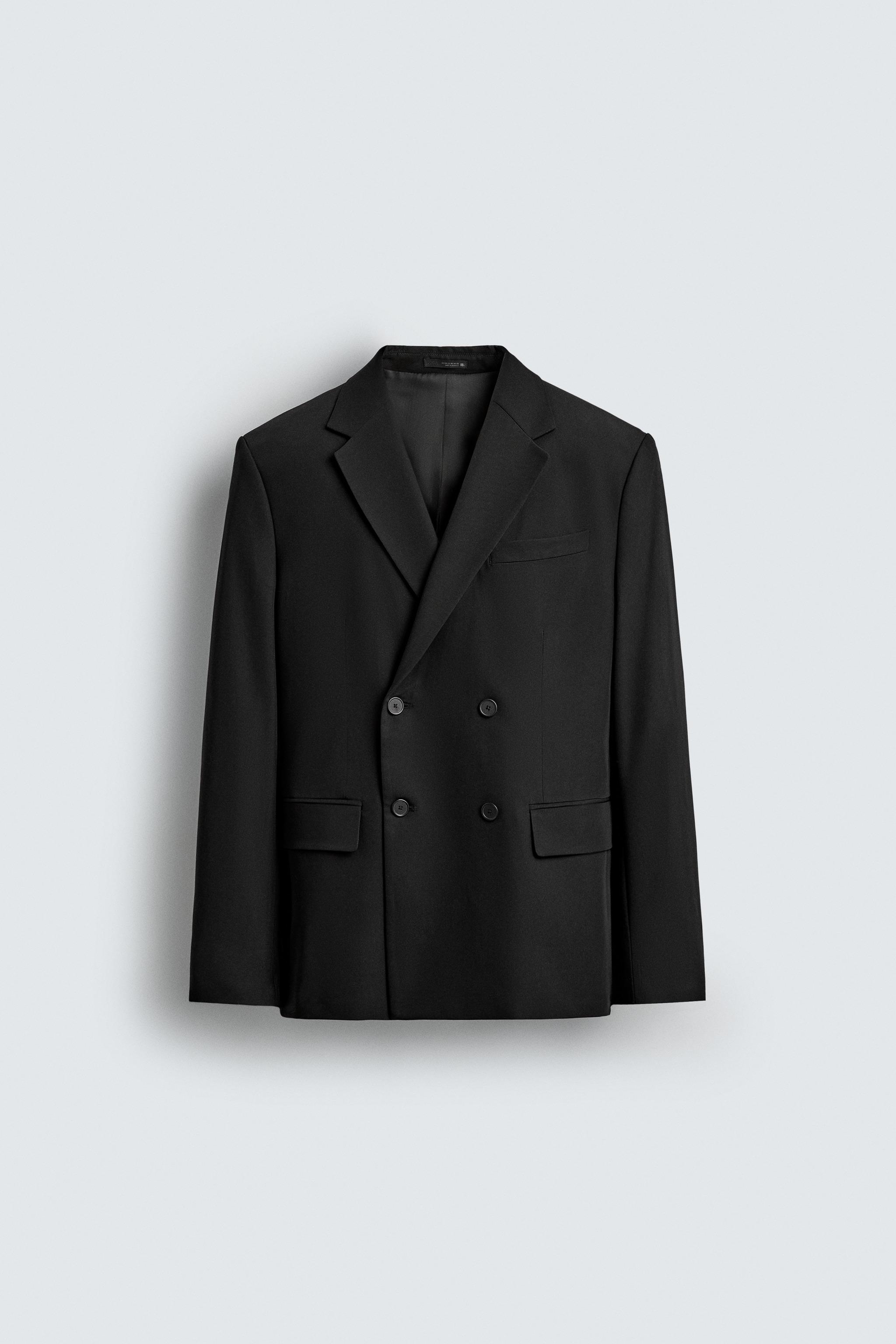 Double-breasted comfort blazer
