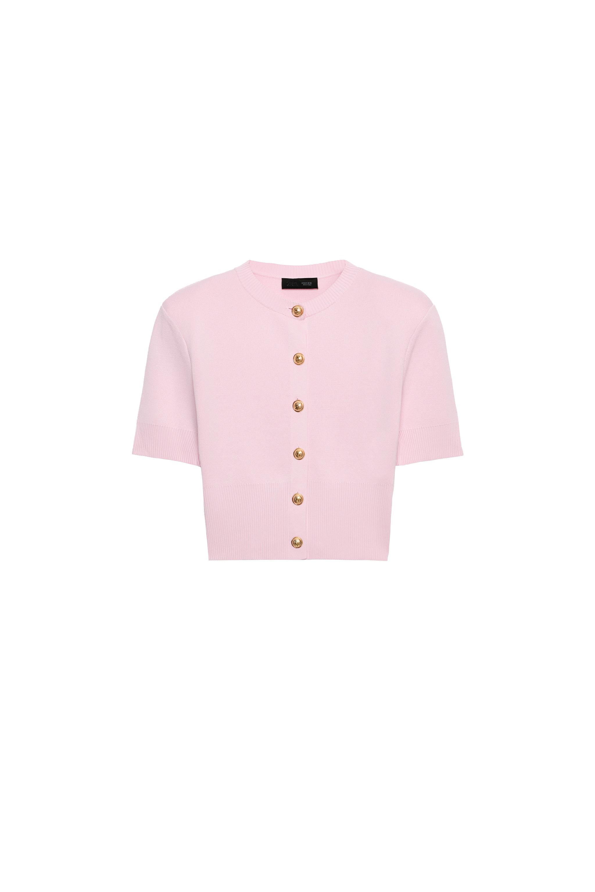 CROPPED SHOULDER PAD JACKET – Zara